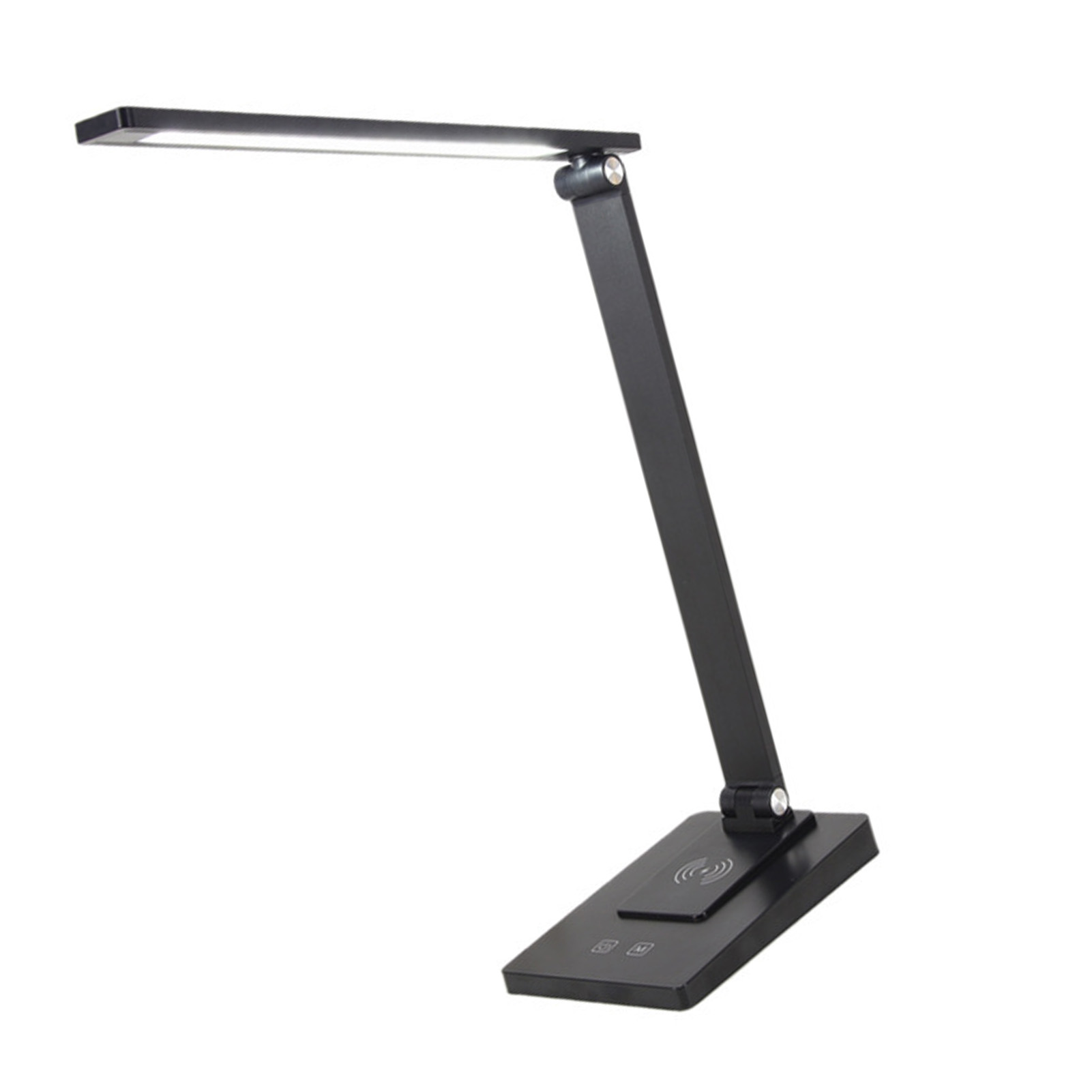 3-stufige Led-schreibtischlampe, Faltbare Leselampe Für Den Schreibtisch, Usb-aufladbar, Kabelloses Laden, 2500-mah-akku, Augenschonend