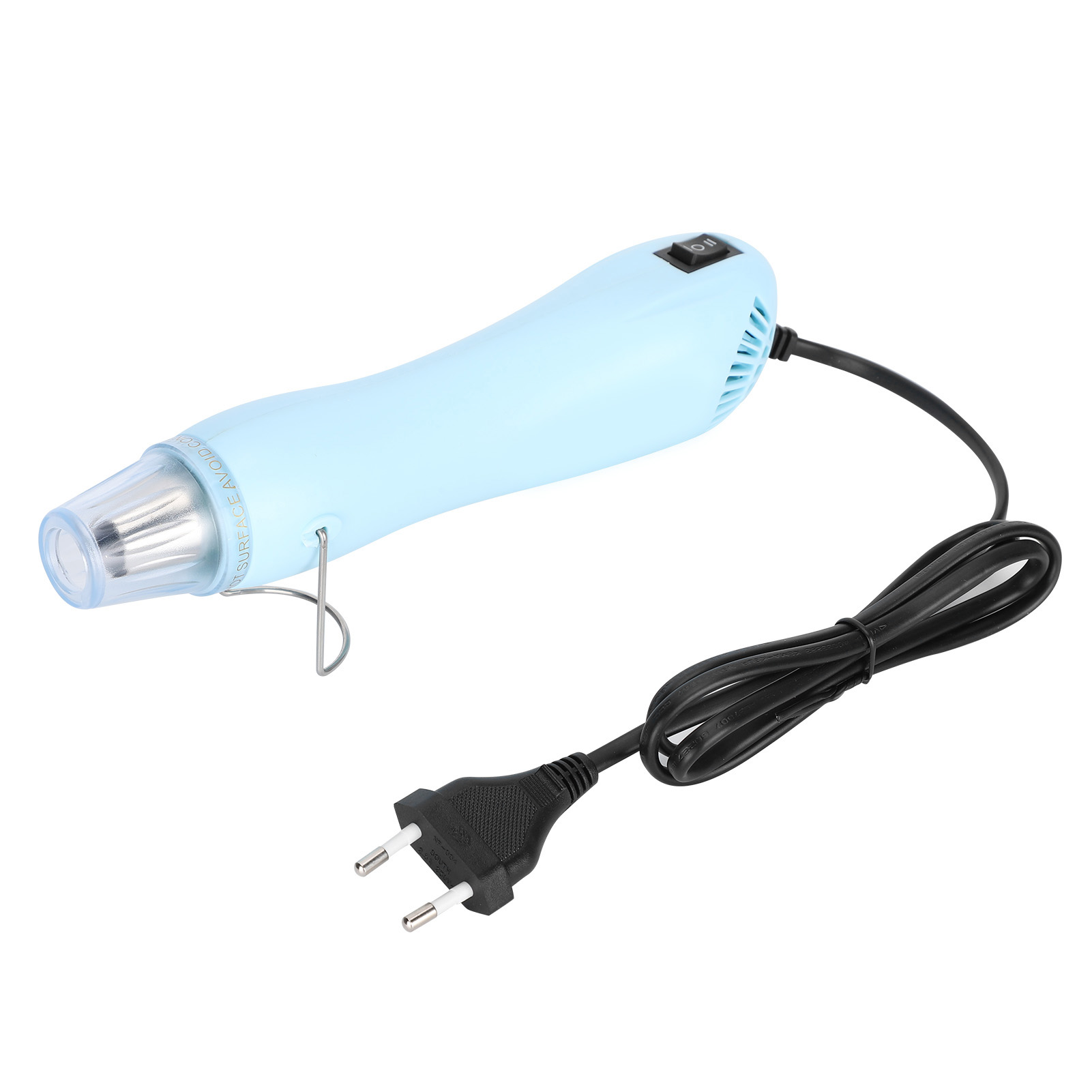 Diy-heißluftpistole Mit 2 Geschwindigkeitsstufen, Blau, Für Schrumpfschläuche, Schnellheizgerät, 220-v-eu-stecker