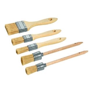 C CIRET Pinsel-Set, 5-teilig Kunstborste, Holzsti. FSC