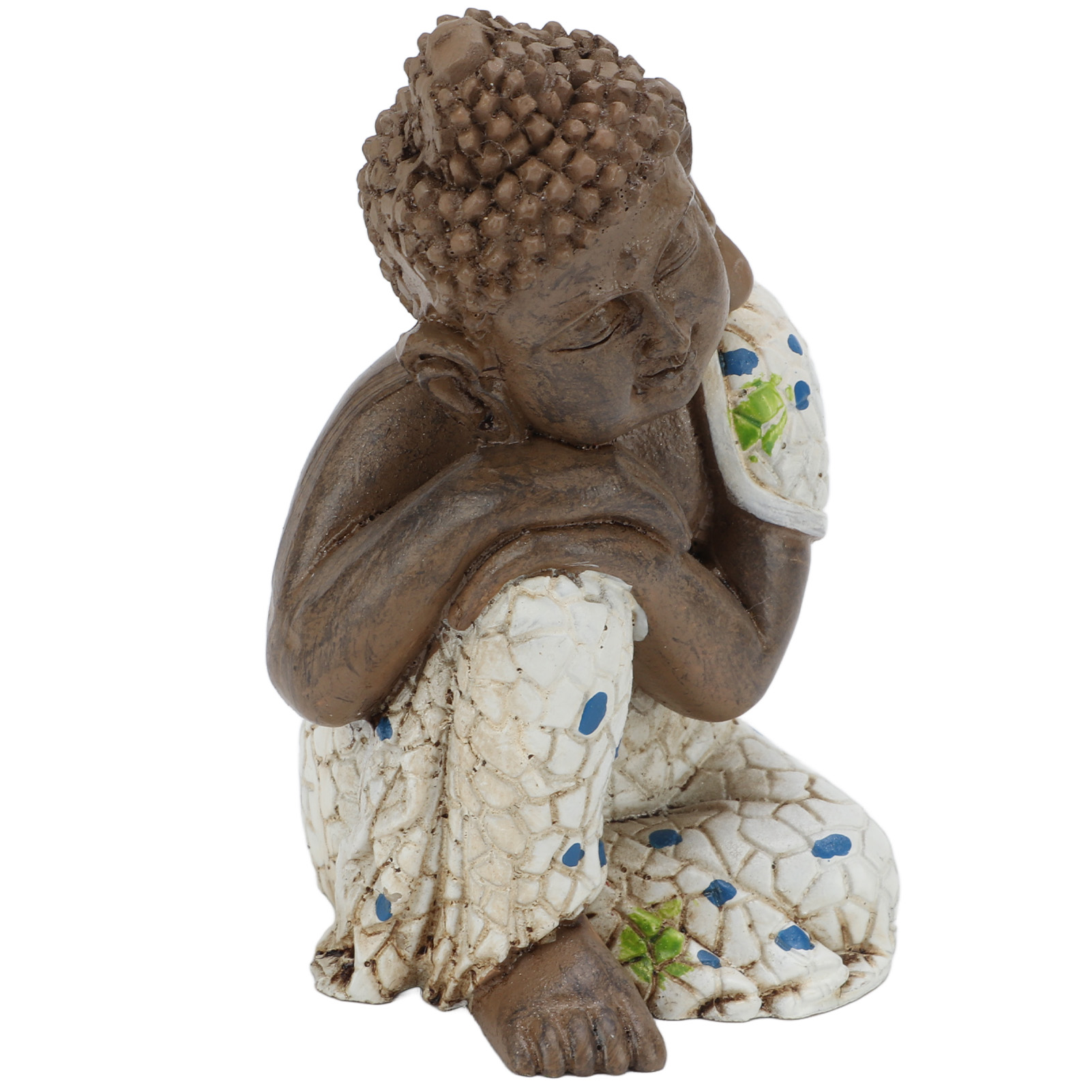 Zen-statue, Aus Kunstharz, Leicht Zu Reinigen, Entspannend, Wasserfest, Liegender Buddha, Heimdekoration