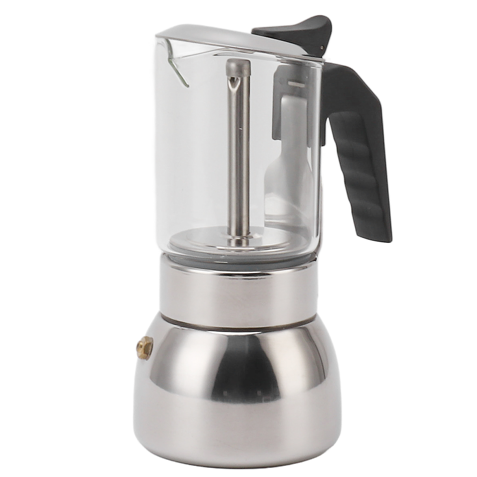 Tragbare, Multifunktionale, Hitzebeständige Edelstahl-doppelventil-kaffeemaschine Für Den Heimgebrauch, 200 Ml