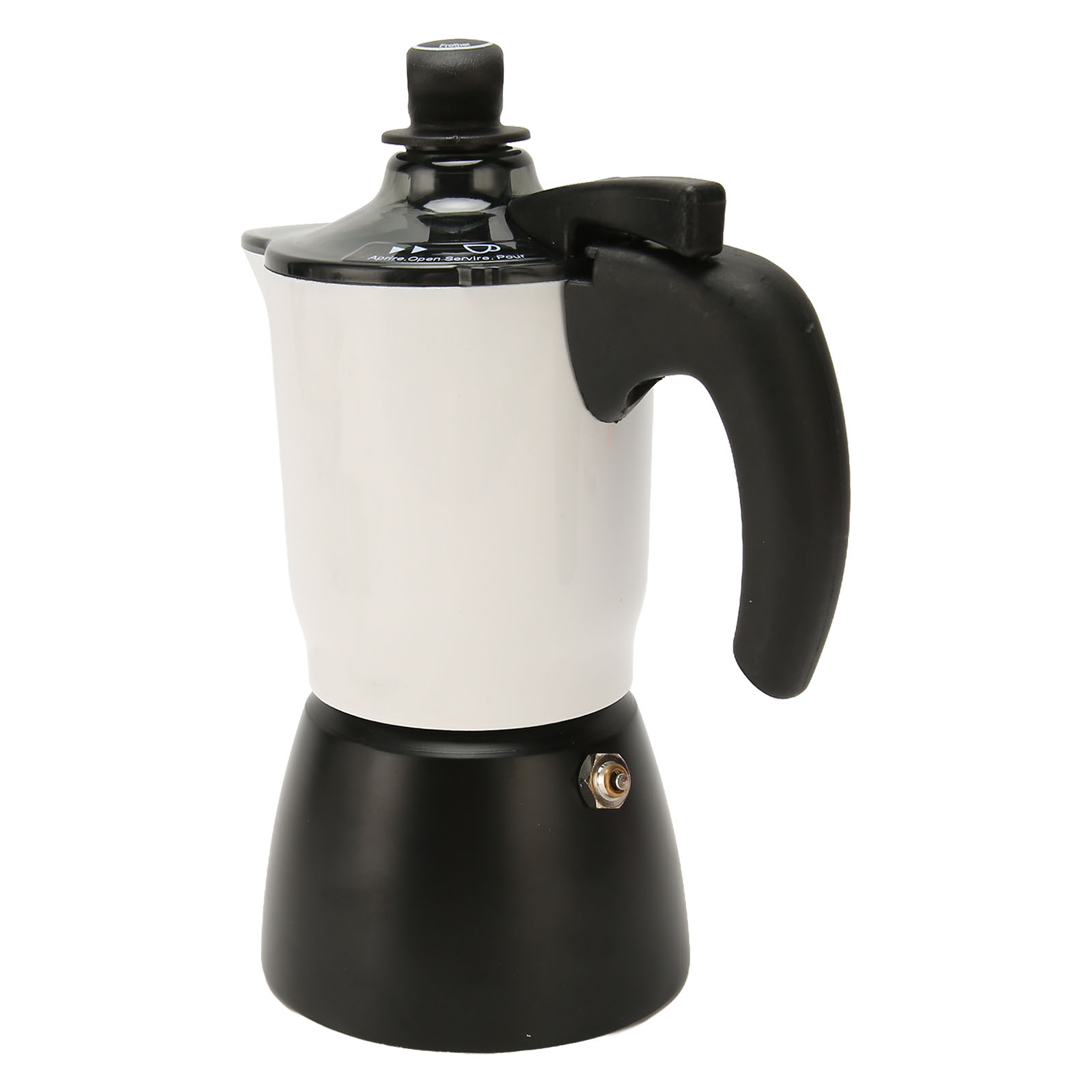 Moka-kanne, 150 Ml, 3 Tassen, Aluminium, Espressokanne Für Den Herd, Ideal Für Selbstgemachten Kaffee