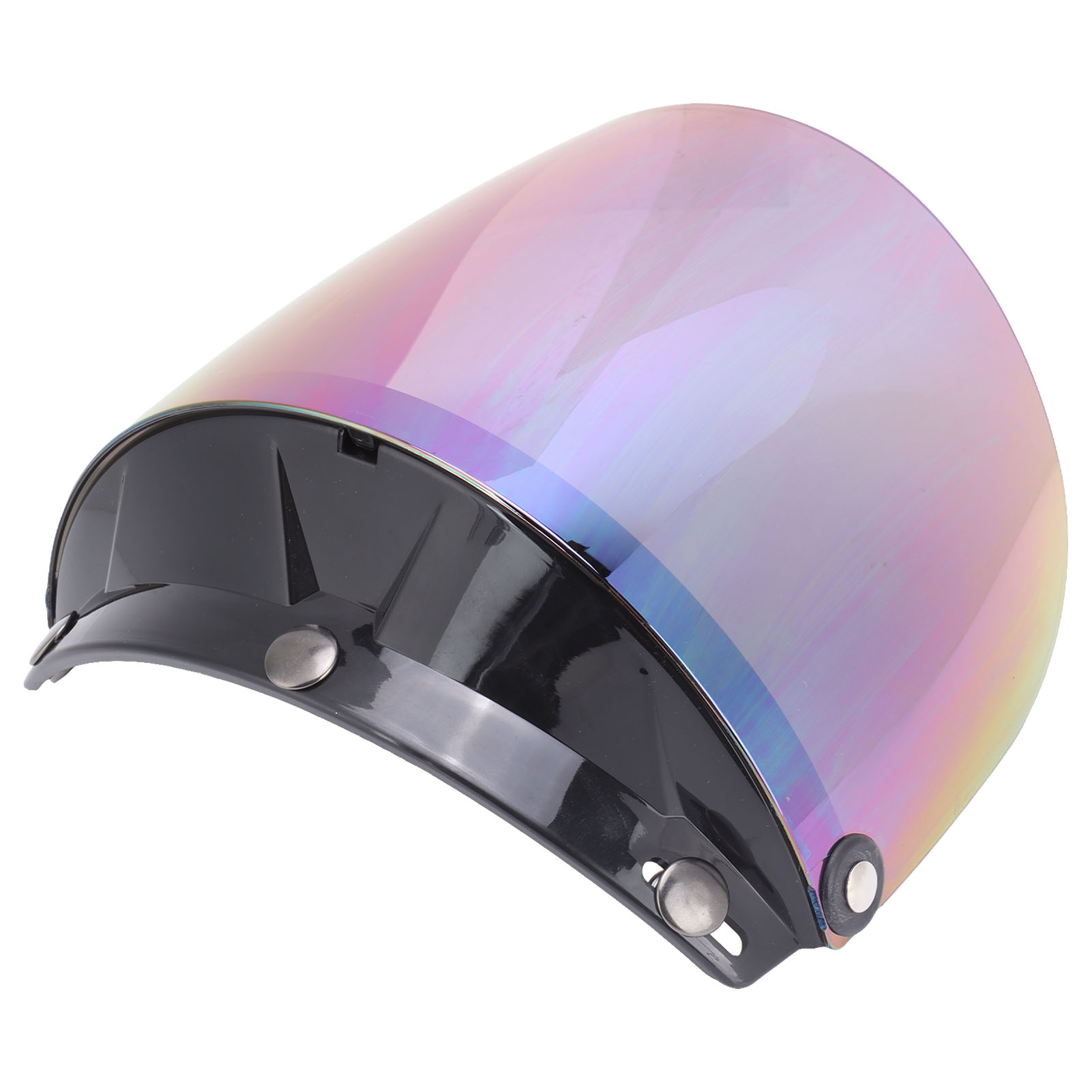 Motorradhelm Mit Abnehmbarer Linse Mit Metallknopf Und Verstellbarem Uv-schutzvisier.