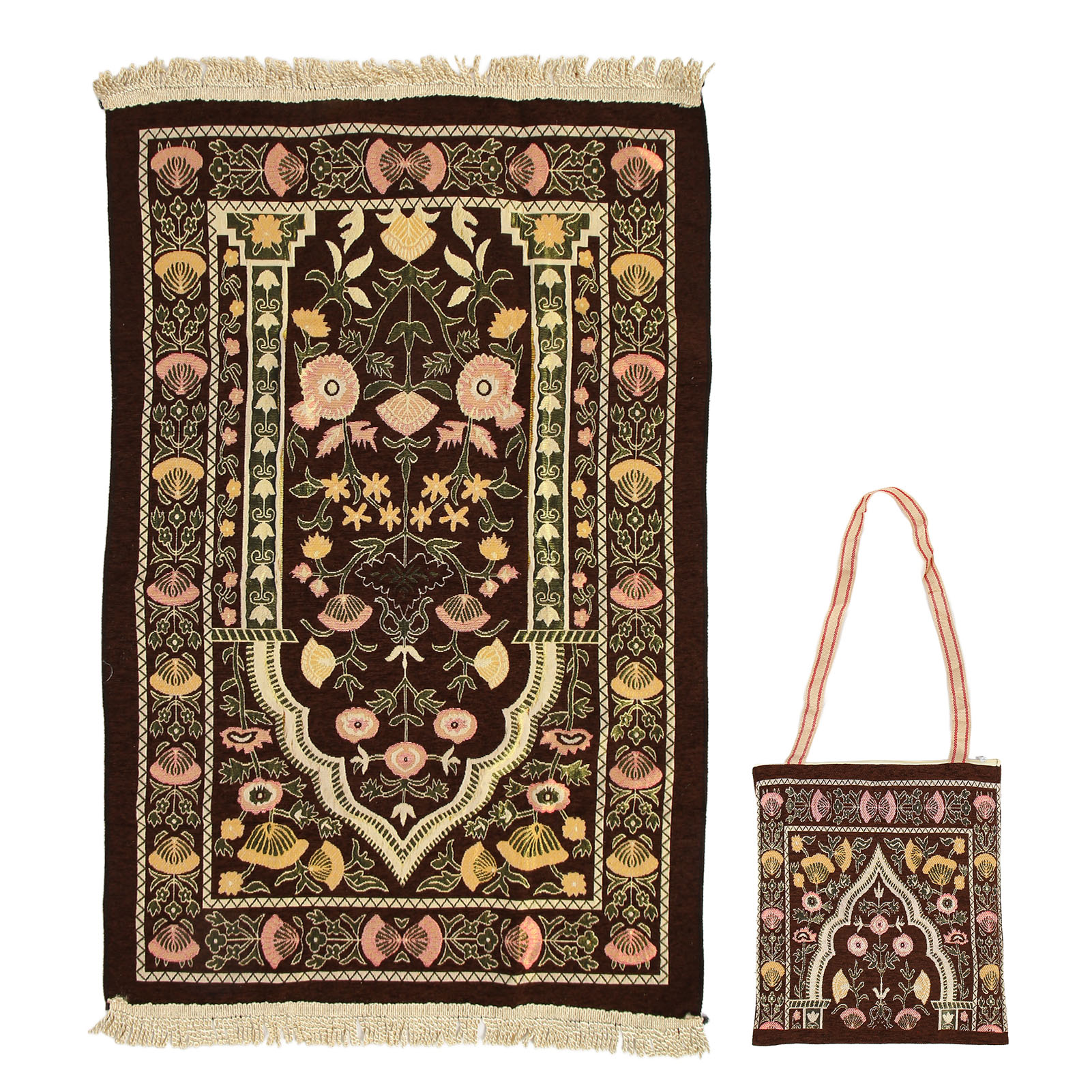 Pilger-gebetsteppich Aus Weichem Chenille, Flauschig Und Vielseitig Einsetzbar Für Schlafzimmer, Flur, Tisch Und Wohnzimmer.