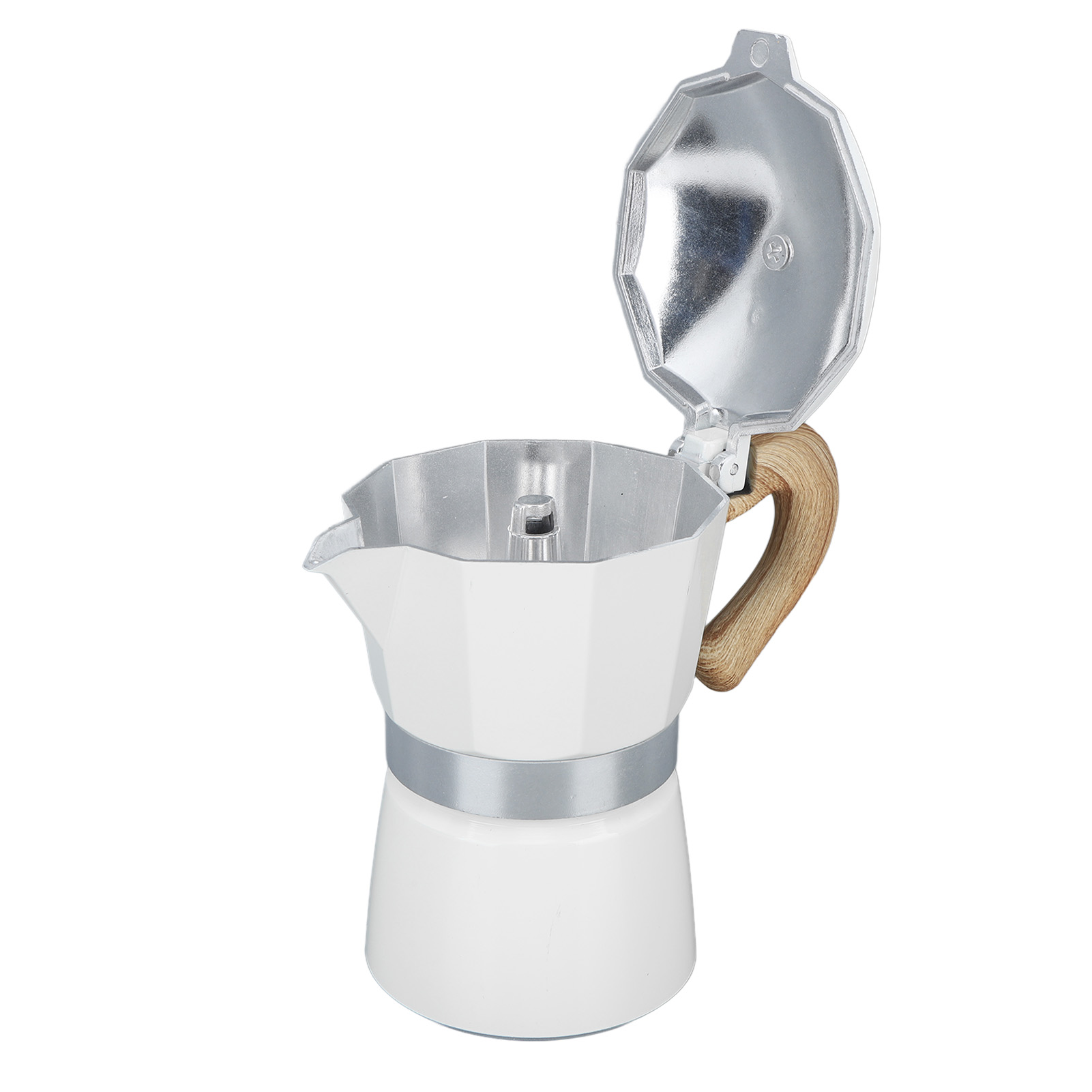 Italienische Espressokanne Für Den Herd, 150 Ml Aluminiumkanne, 3 Tassen, Hausgemachter Espresso