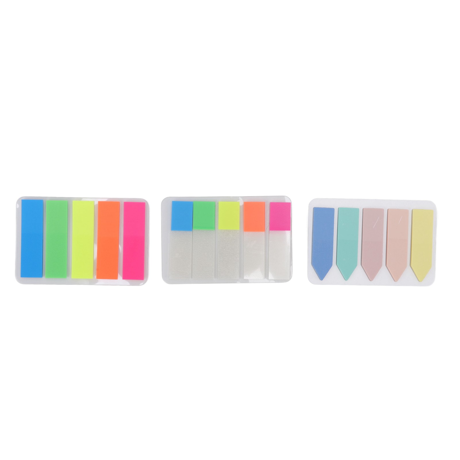 15er-pack Seitenmarker, Indexetiketten, 5 Schillernde Farben, Wiederverwendbare Schlüsselmarker Aus Transparentem Pet Für Zuhause, Schule Und Büro
