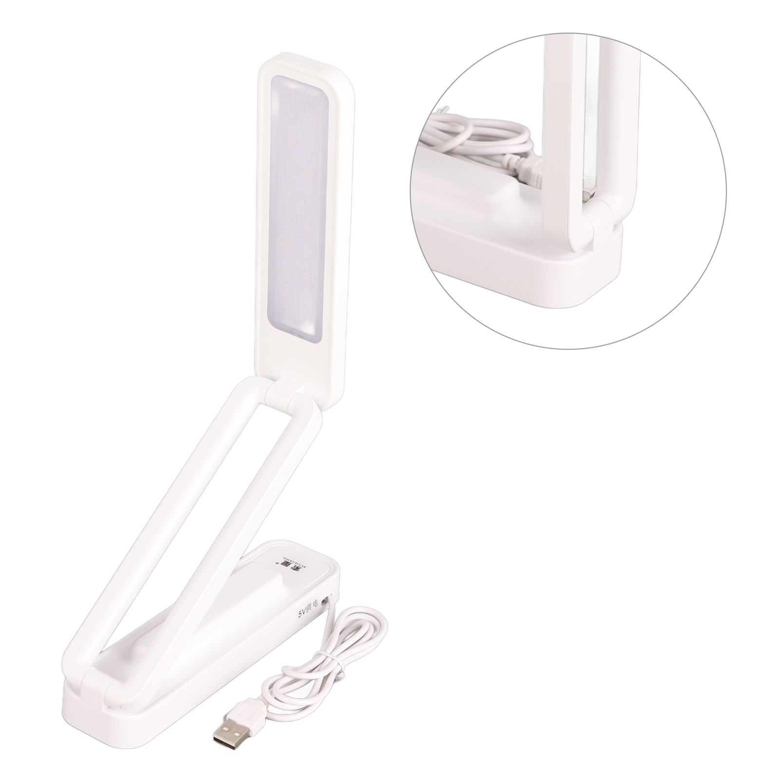 Tragbare, Faltbare Schreibtischlampe Mit Softlight-stecker Für Das Homeoffice