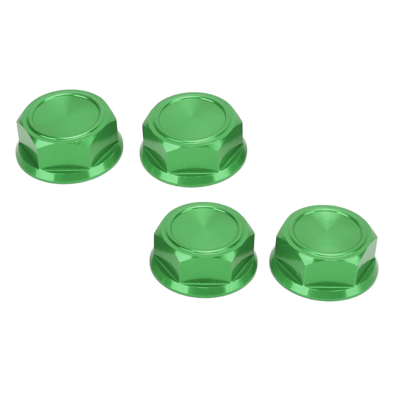 4-teiliges Professionelles Sechskant-radmuttern-set, Aluminiumlegierung, Staubdichter Adapter Für Rc-zubehör, Grün