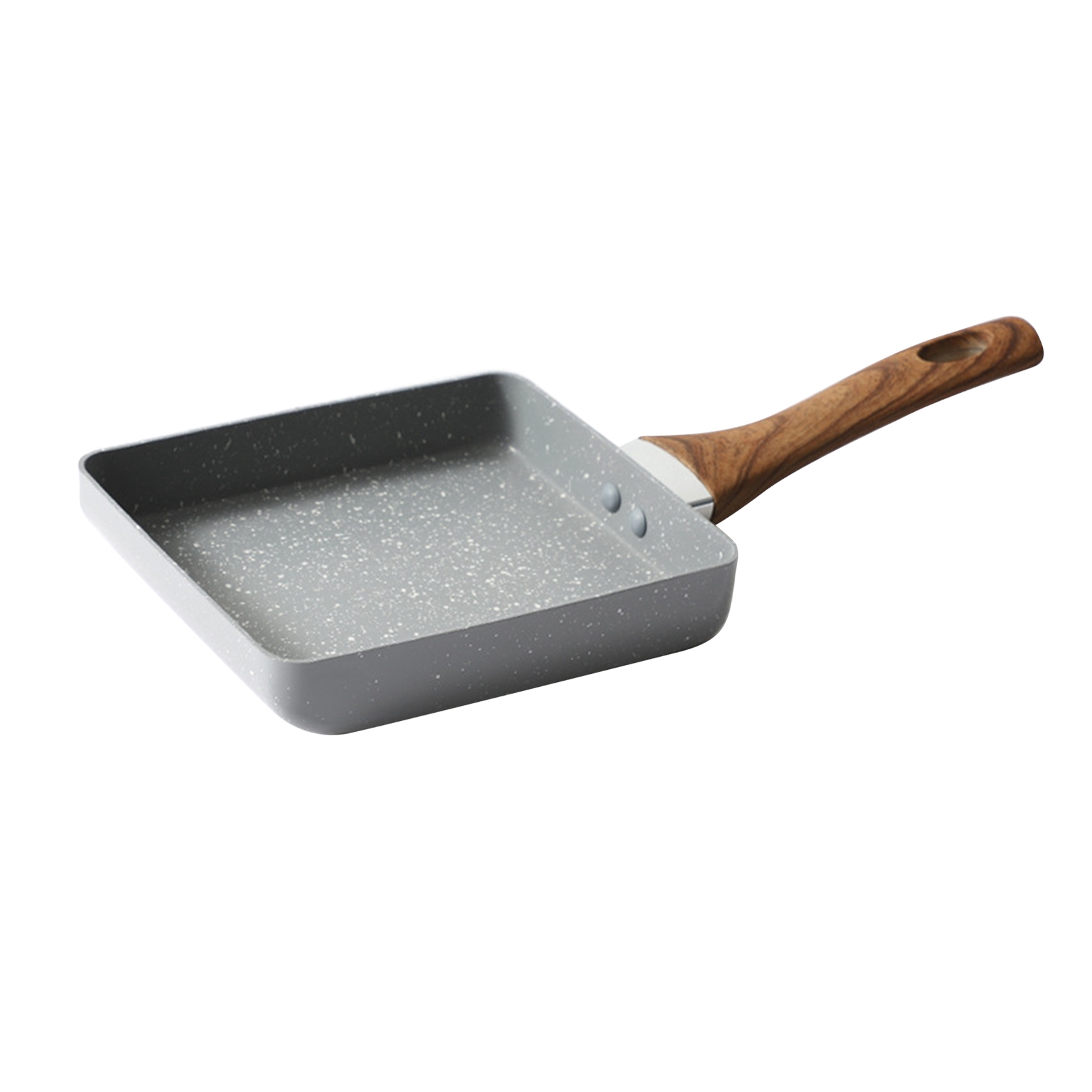 Graue, Antihaftbeschichtete Tamagoyaki-pfanne 15 X 18 Cm – Mini-pfanne Im Japanischen Stil Für Omeletts, Frühstück Und Als Kochzubehör