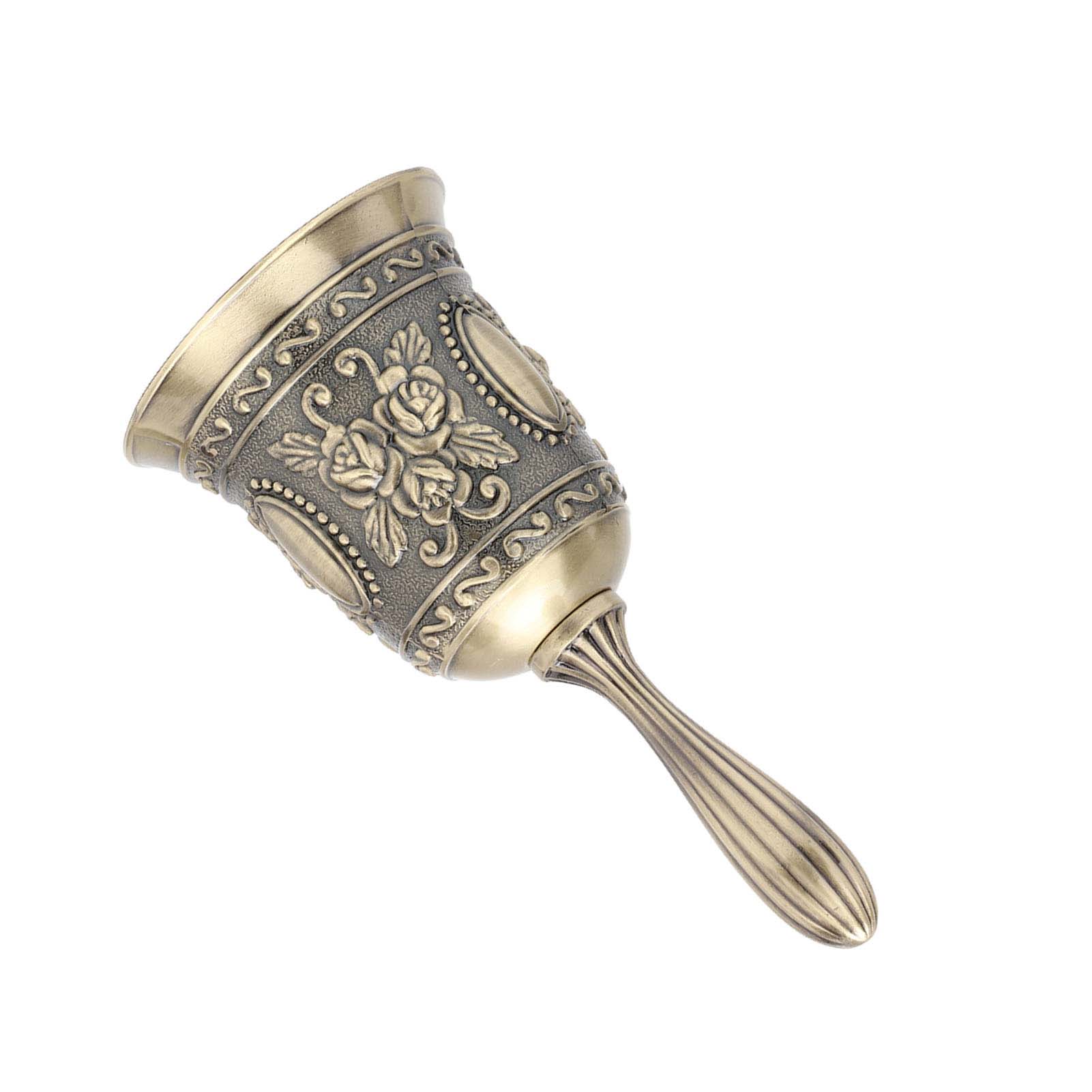 Tischglocke Aus Zinklegierung Mit Rosenmuster, Hotelglocke, Handgefertigtes Metall, Weihnachtsgeschenk