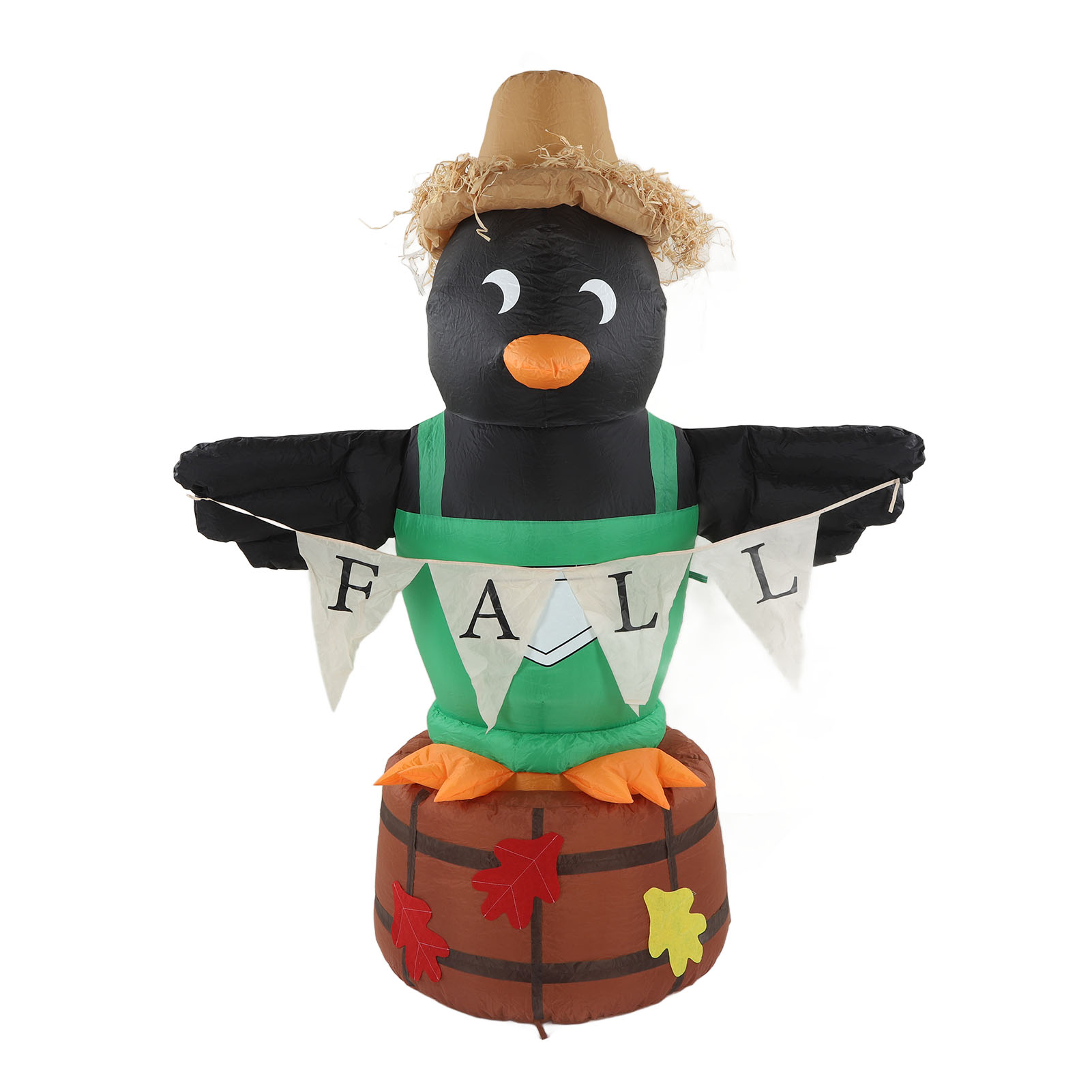 Aufblasbare Pinguin-vogelscheuche, Erntedankfest-dekoration Mit Led-beleuchtung Für Den Bauernhof, 220–240 V Eu-stecker