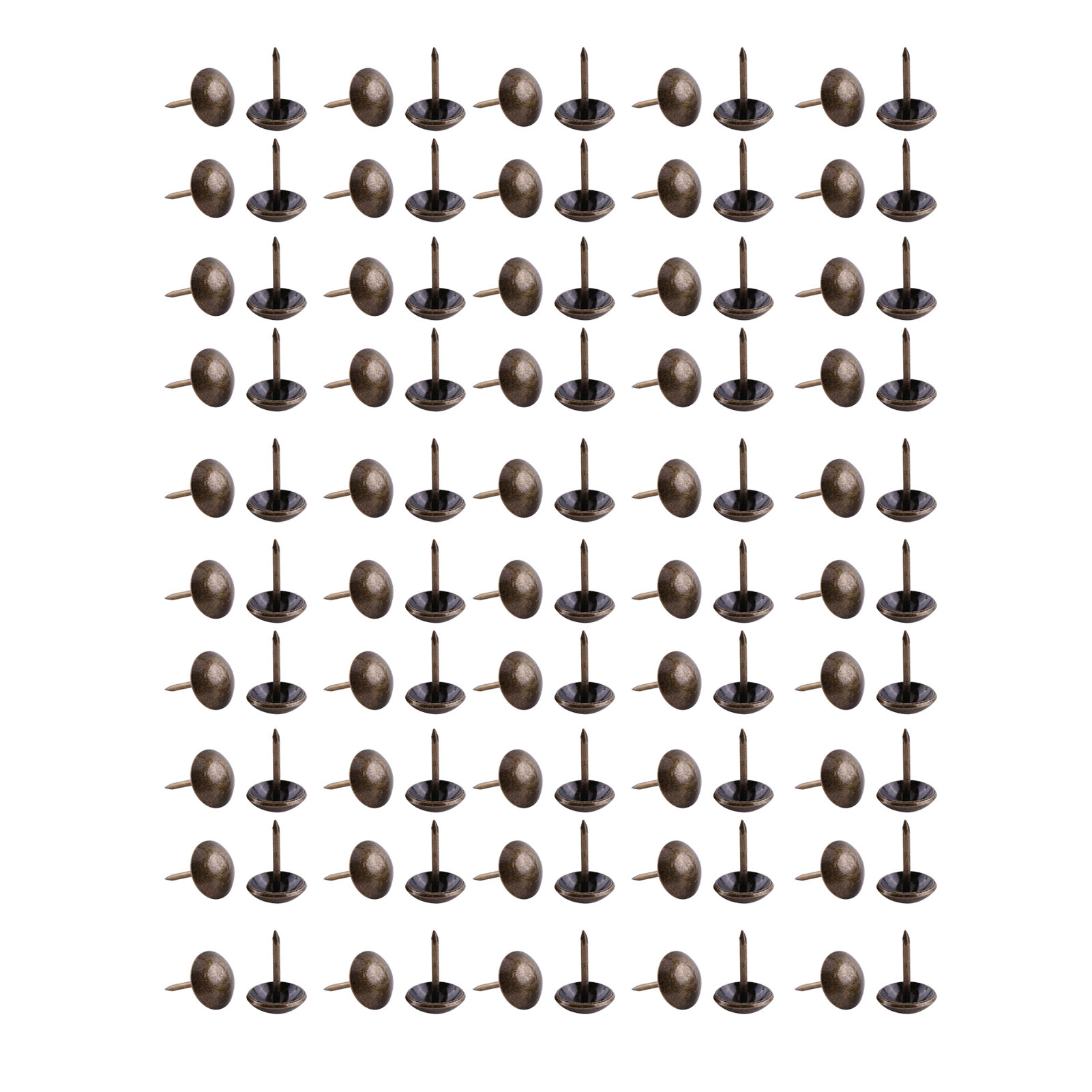 100 Antike Bronzene Polsternägel, Dekorative Metallnägel Für Möbel, Sofa, Schuhe, Türen - 100 Stück