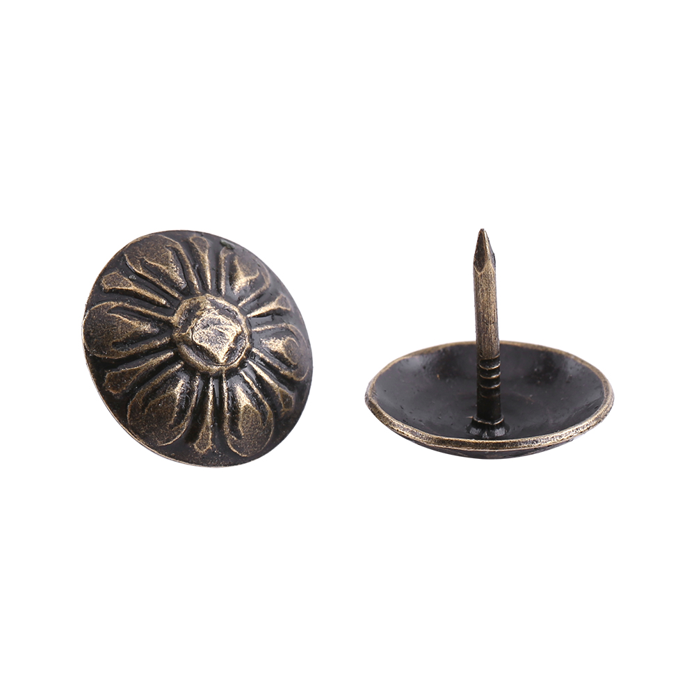 100 Antike Bronzene Polsternägel Aus Metall Für Möbel, Sofas, Schuhe, Türen - Dekorative Nägel