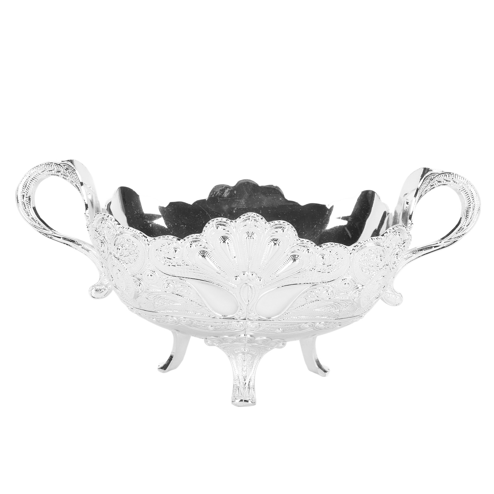 Vintage-schale Aus Aluminiumlegierung Mit Pfauenmuster Im Europäischen Stil, Quadratisch, Für Obst, Wohnzimmer, Büro