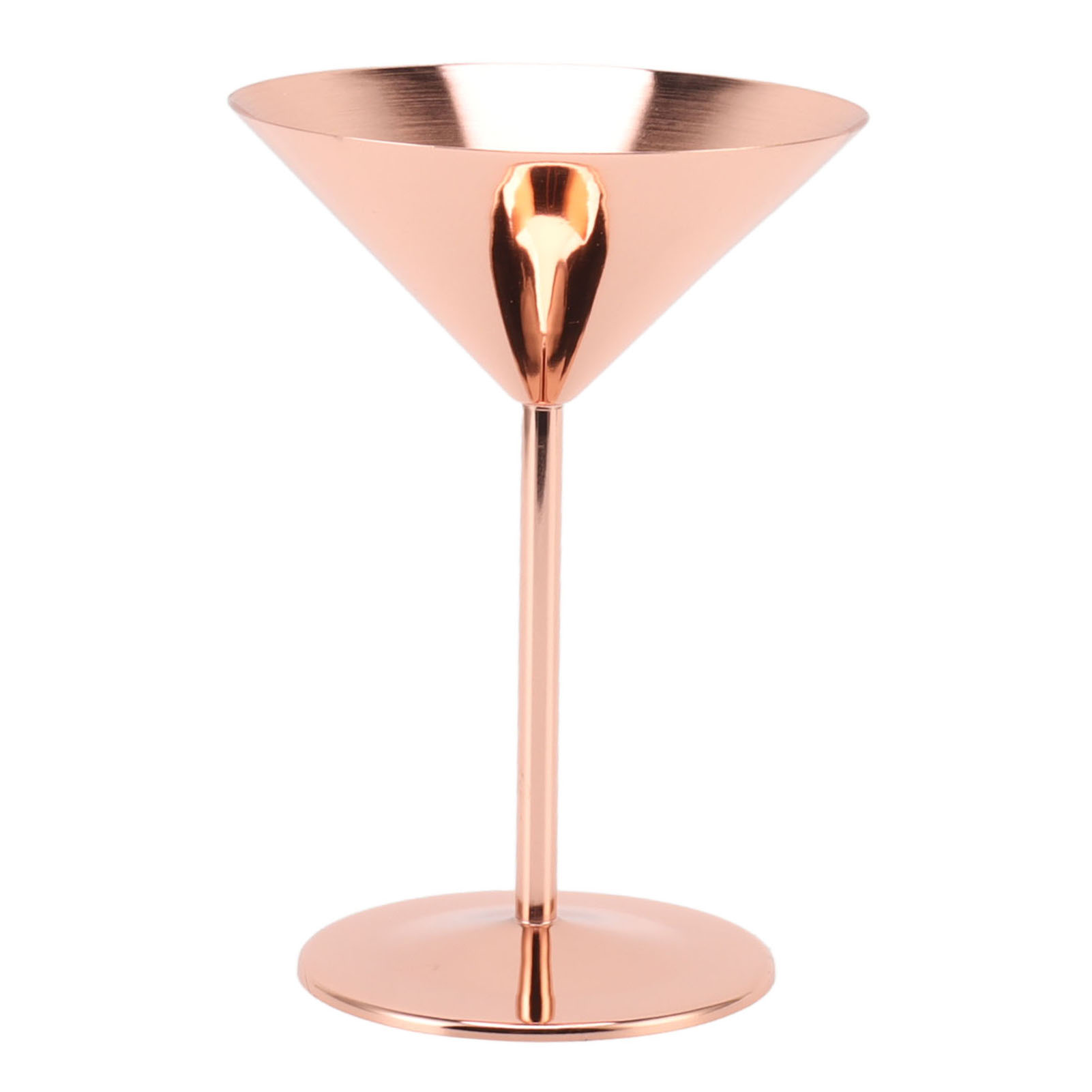 Moderne, Elegante, Rostfreie Martinigläser Aus Hochglanzpoliertem Edelstahl Für Hotels Und Bars