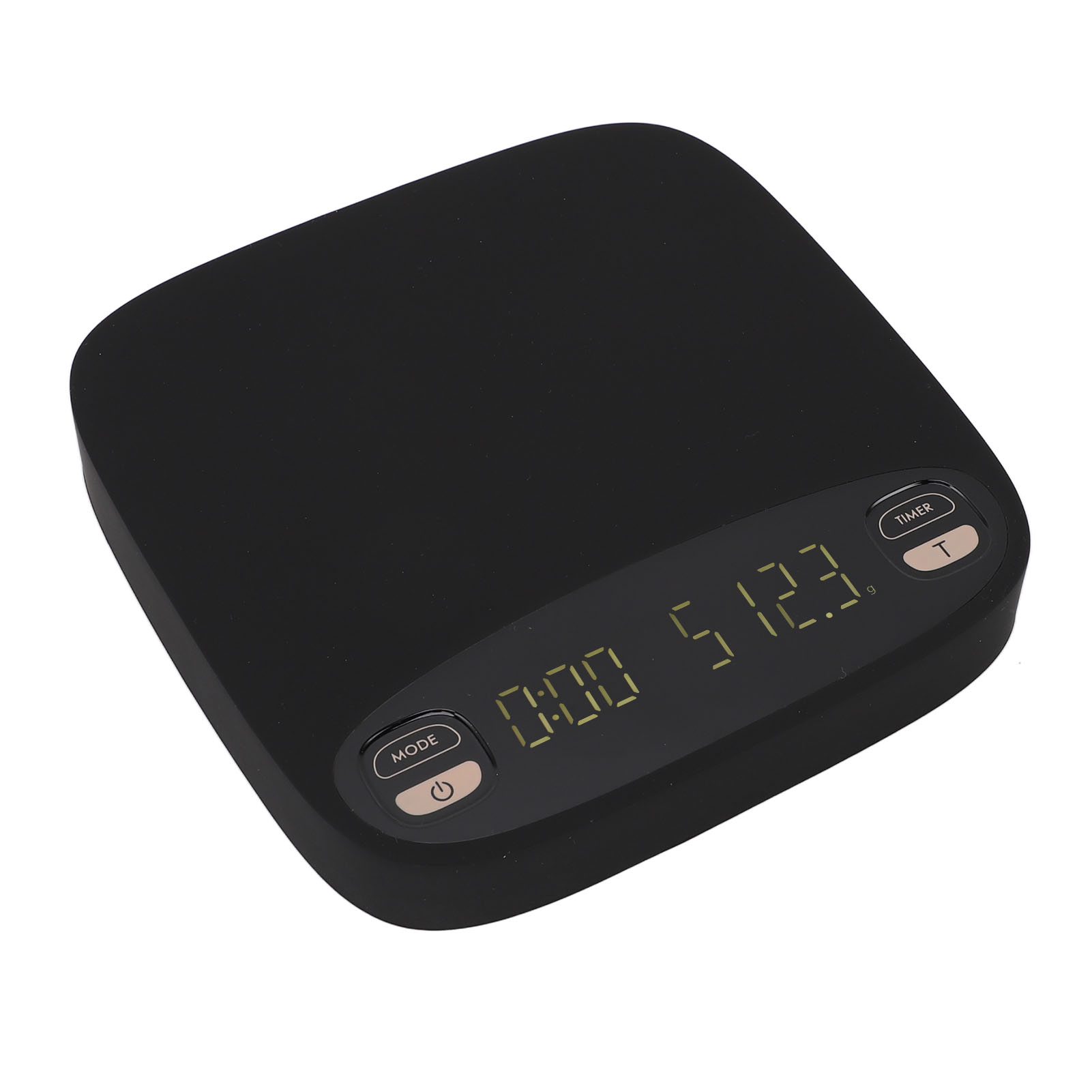 Hochpräzise Kaffeewaage, Unsichtbarer Touchscreen, Maximale Kapazität 2 Kg, 0,1-g-teilung, Einheitenumrechnung, Elektronische Gebäckwaage