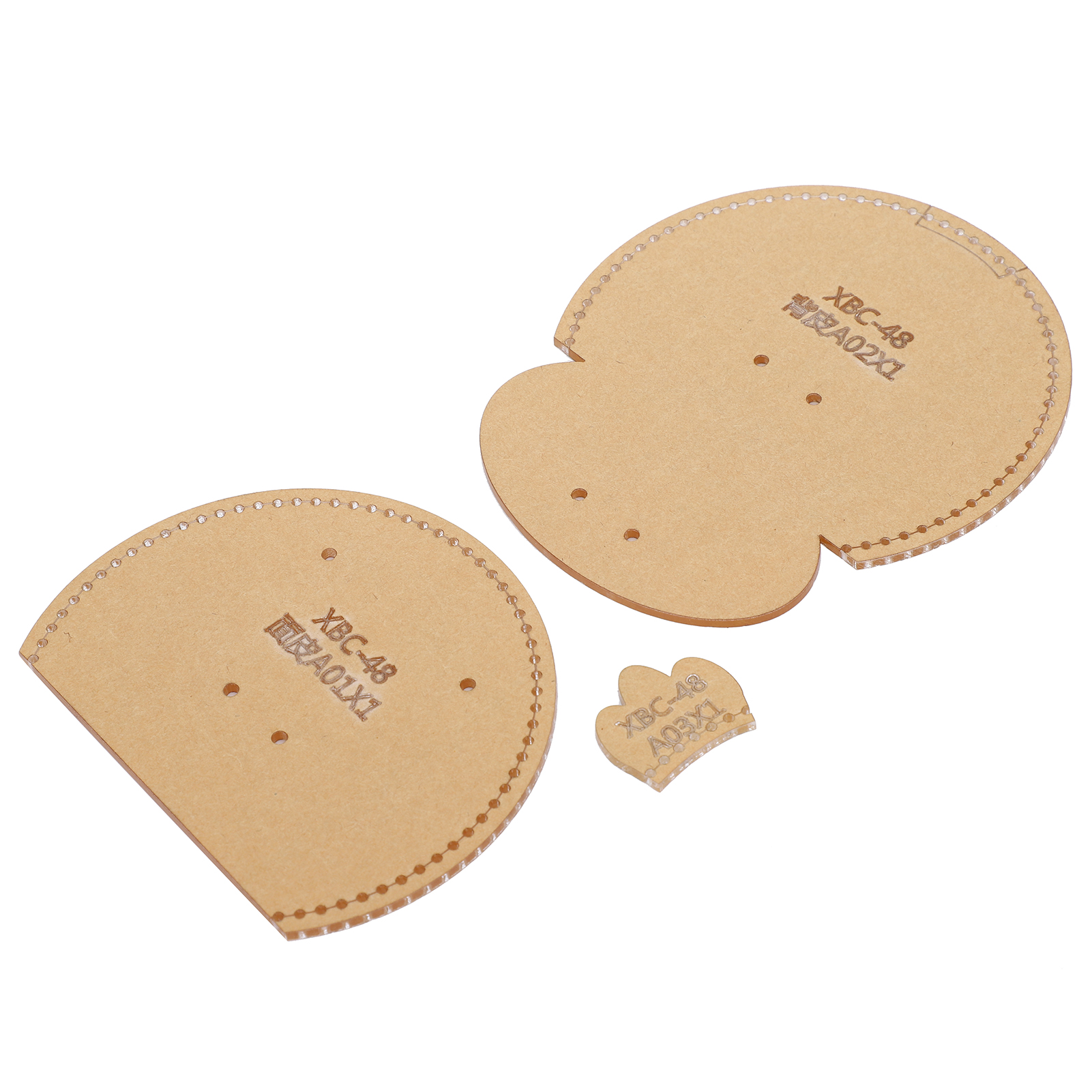 3-teilige Acryl-schablone Für Diy-nähprojekte, Designvorlage Für Ledertaschen, Schnittmusterform, Bastelwerkzeug