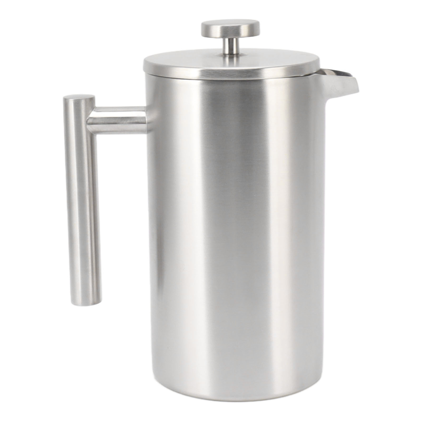 Doppelwandige, Isolierte Kaffeepresse Aus Edelstahl, 1 L, Spülmaschinenfest, Rostfrei Und Mit Integriertem Filter.