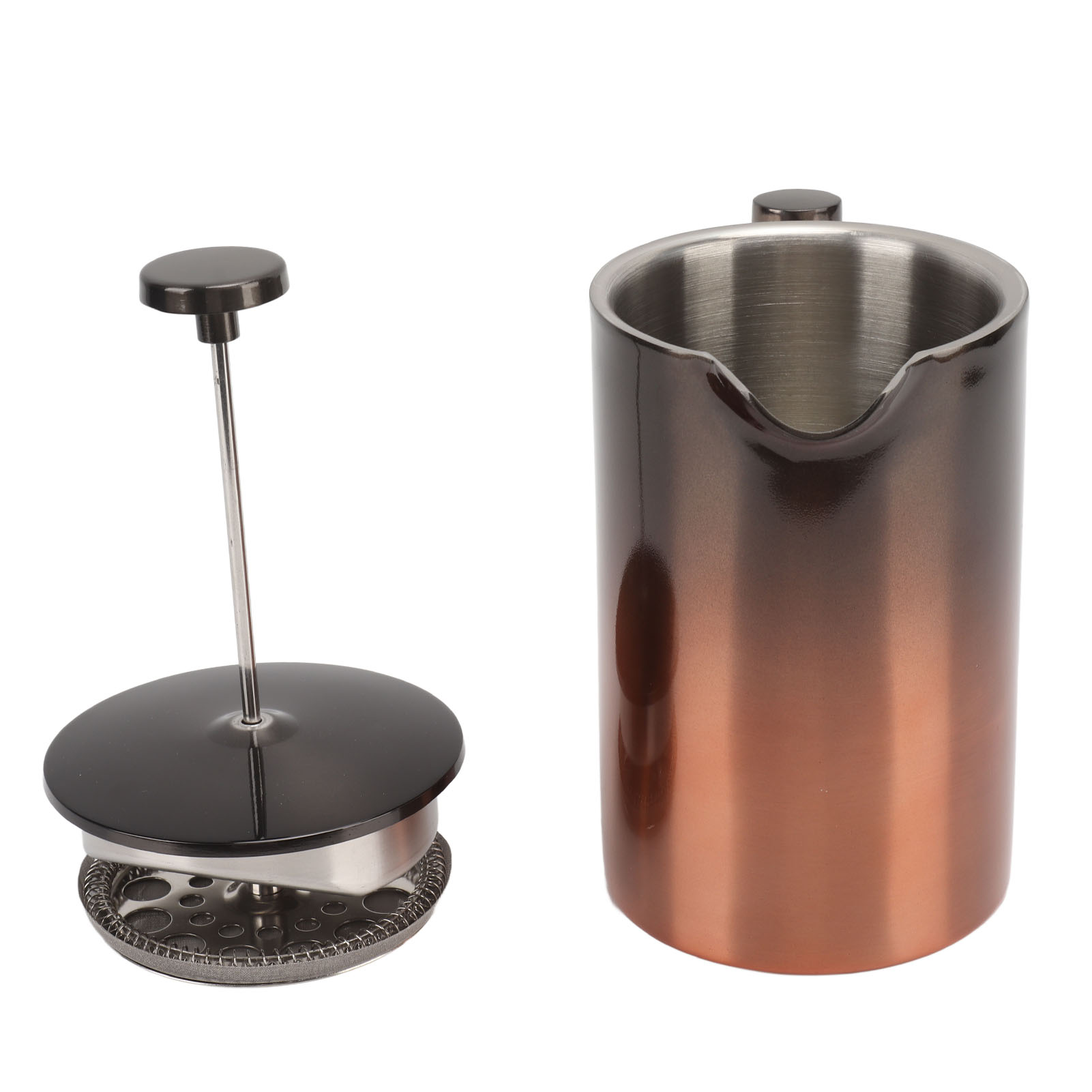 Kaffee- Und Teepresse Mit Doppelschichtfilter Aus Edelstahl 304, Farbverlauf, 800 Ml