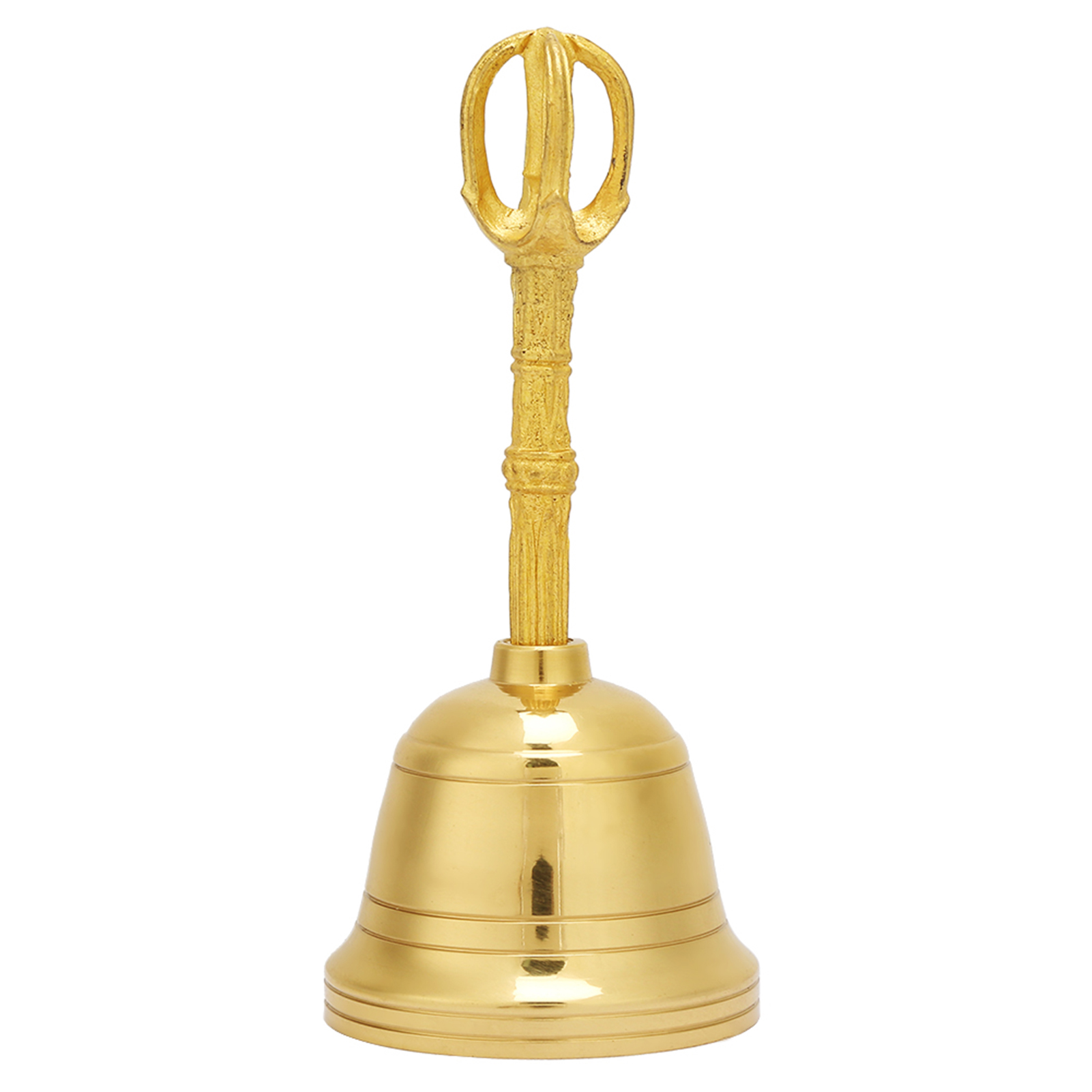 Handglocke Aus Reinem Messing, Taoistisches Feng-shui-instrument, Buddhistische Rassel, 11,5 Cm