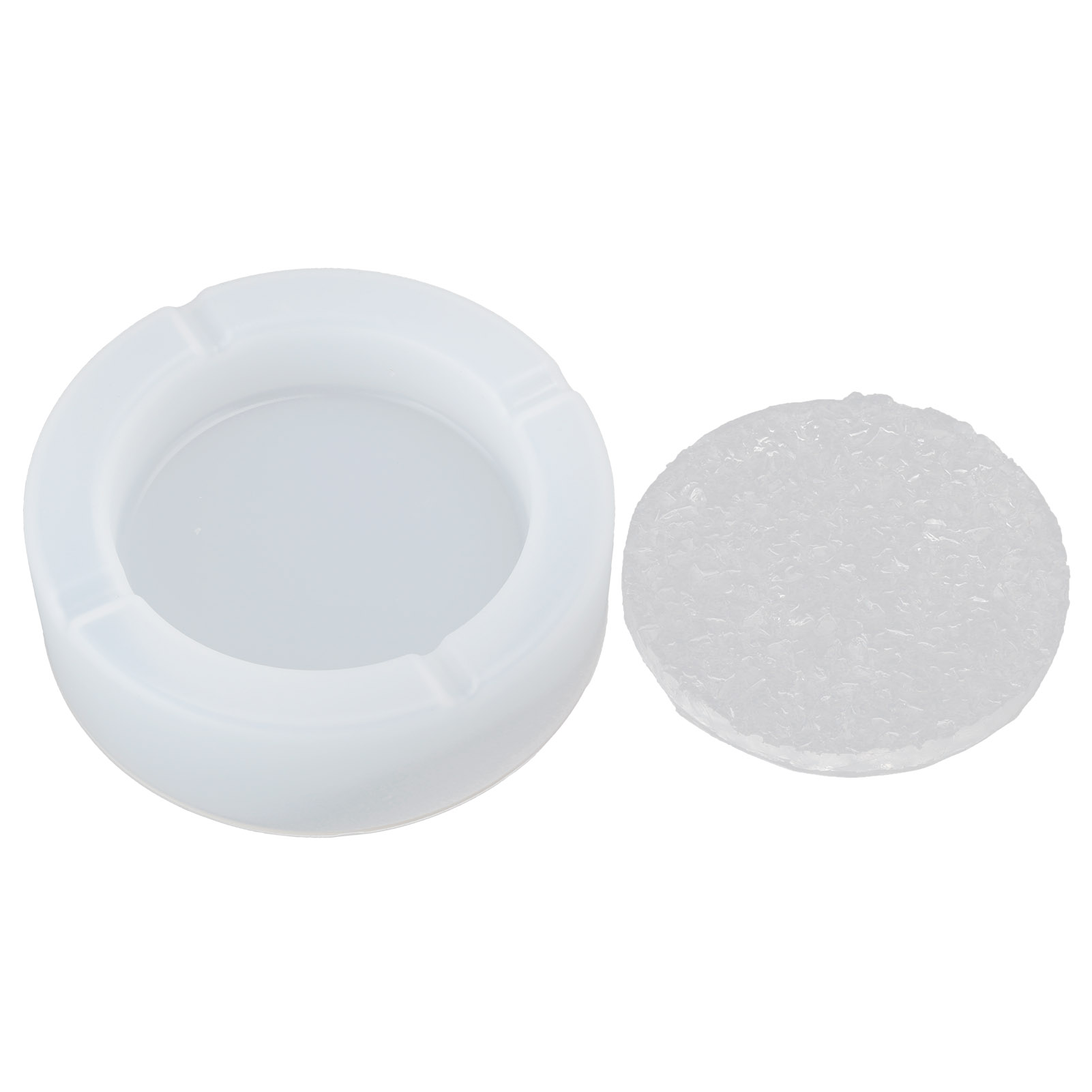 Diy-silikonform Für Aschenbecher, Runder Boden Mit Spiegelnder Oberfläche, Aufbewahrungsbox Für Kristall-epoxidharz, 1 Stück