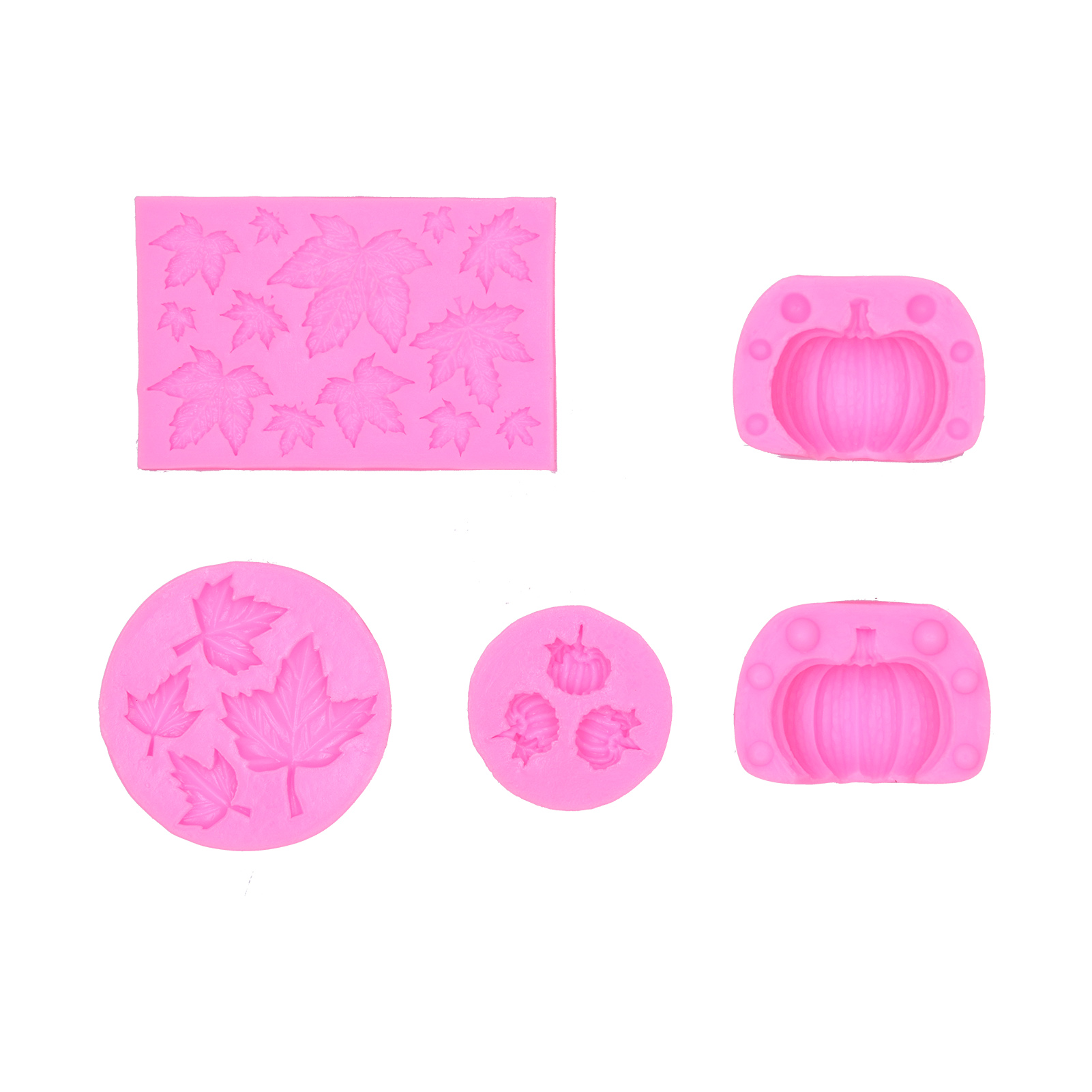 Silikonform In Kürbisform Mit Ahornblattmotiv Für Schokolade, Kekse, Kuchen Und Epoxidharz
