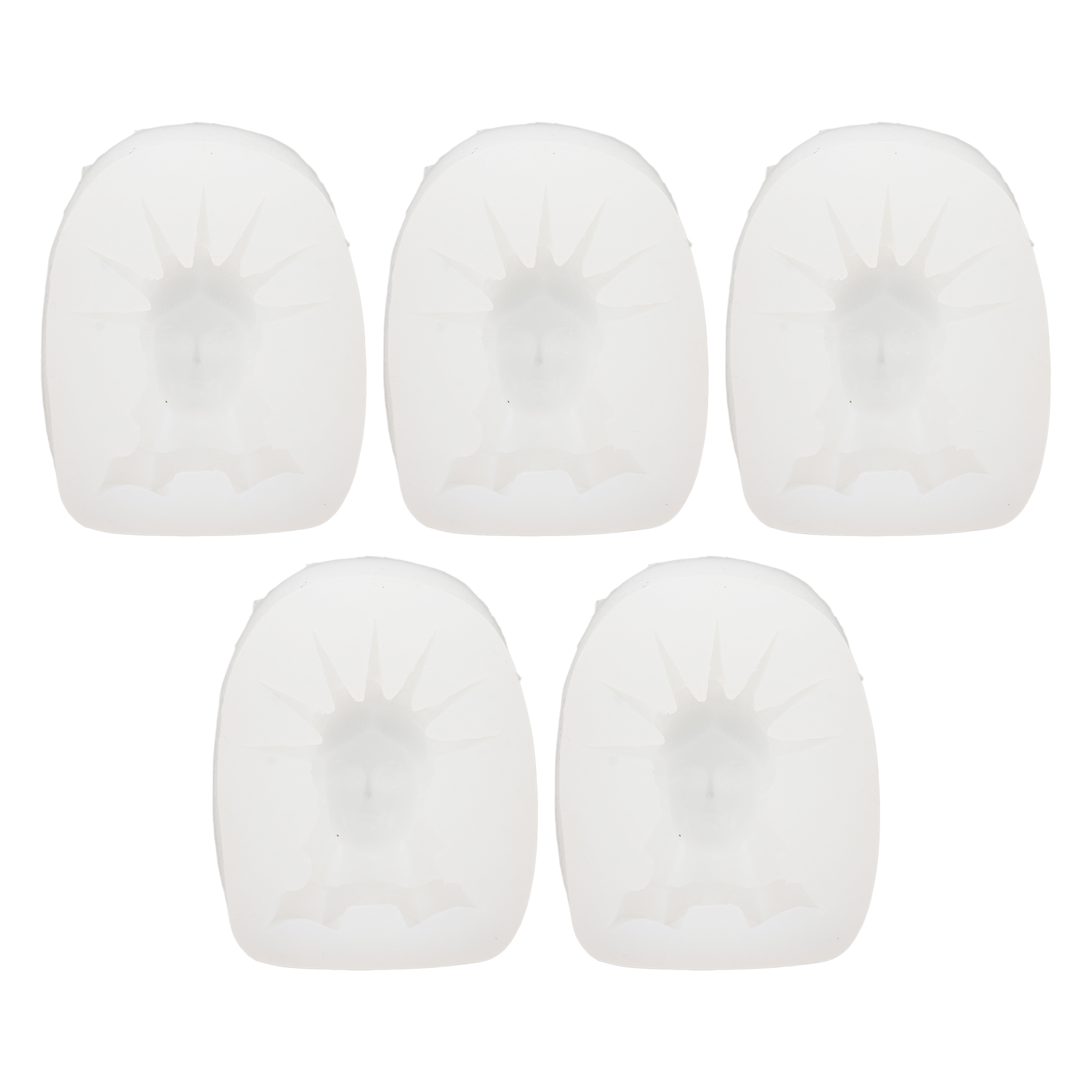 5-teiliges Set Flexibler Silikonformen, Leicht Zu Lösen, Multifunktional Zum Selbermachen Für Die Dekoration Von Kuchen, Seife Und Duftkerzen