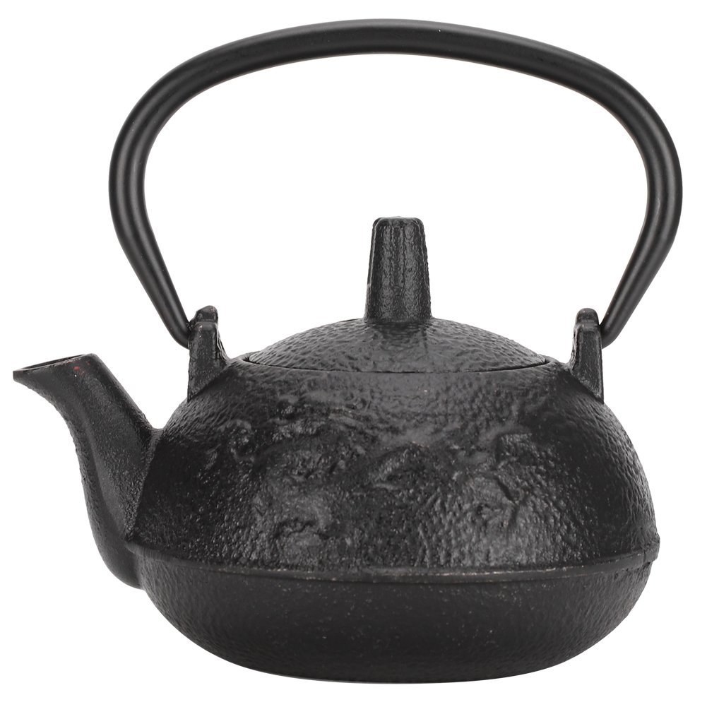 0,3-liter-teekanne Aus Gusseisen Mit Chinesischem Drachenmotiv, Japanischer Stil, Unbeschichtet, Dekoratives Geschenk.