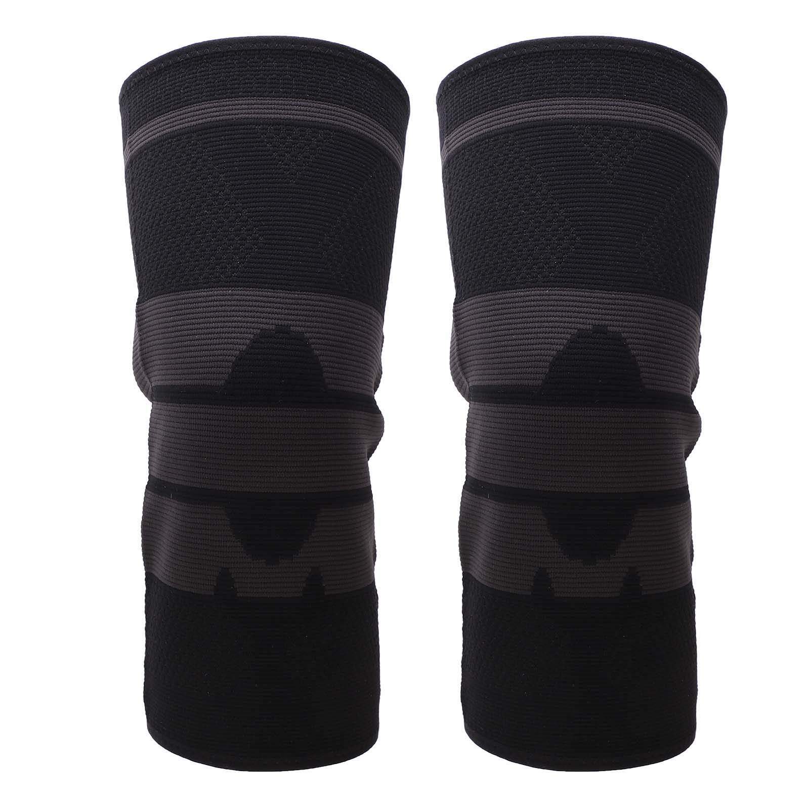Set Mit 2 Warmen, Gestrickten Sport-knieschonern, Gelenkschützer Für Basketball, Wandern, Laufen, Klettern