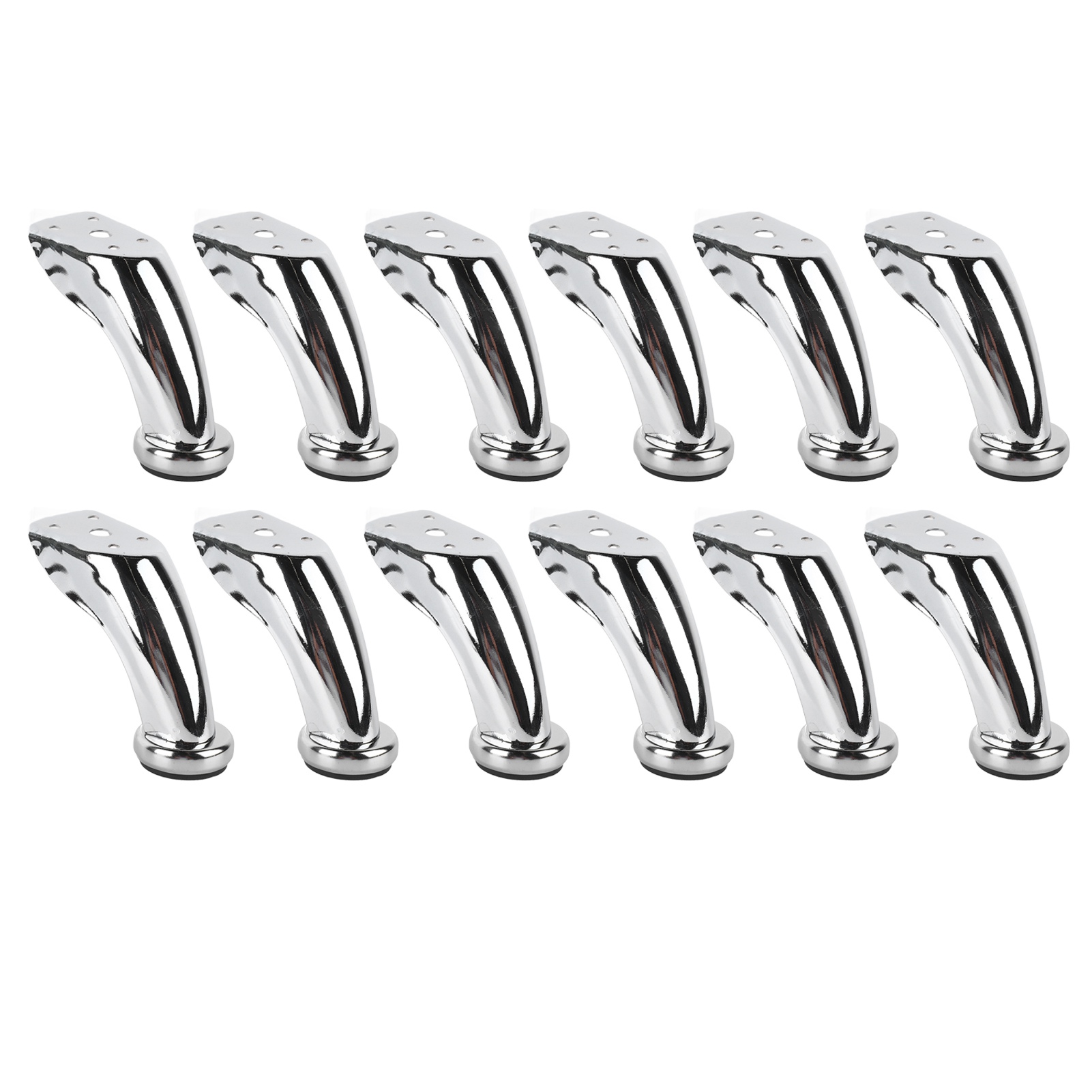 12 Moderne, Galvanisierte Eisenmöbelfüße Für Sofa, Tisch, Stuhl Und Schrank