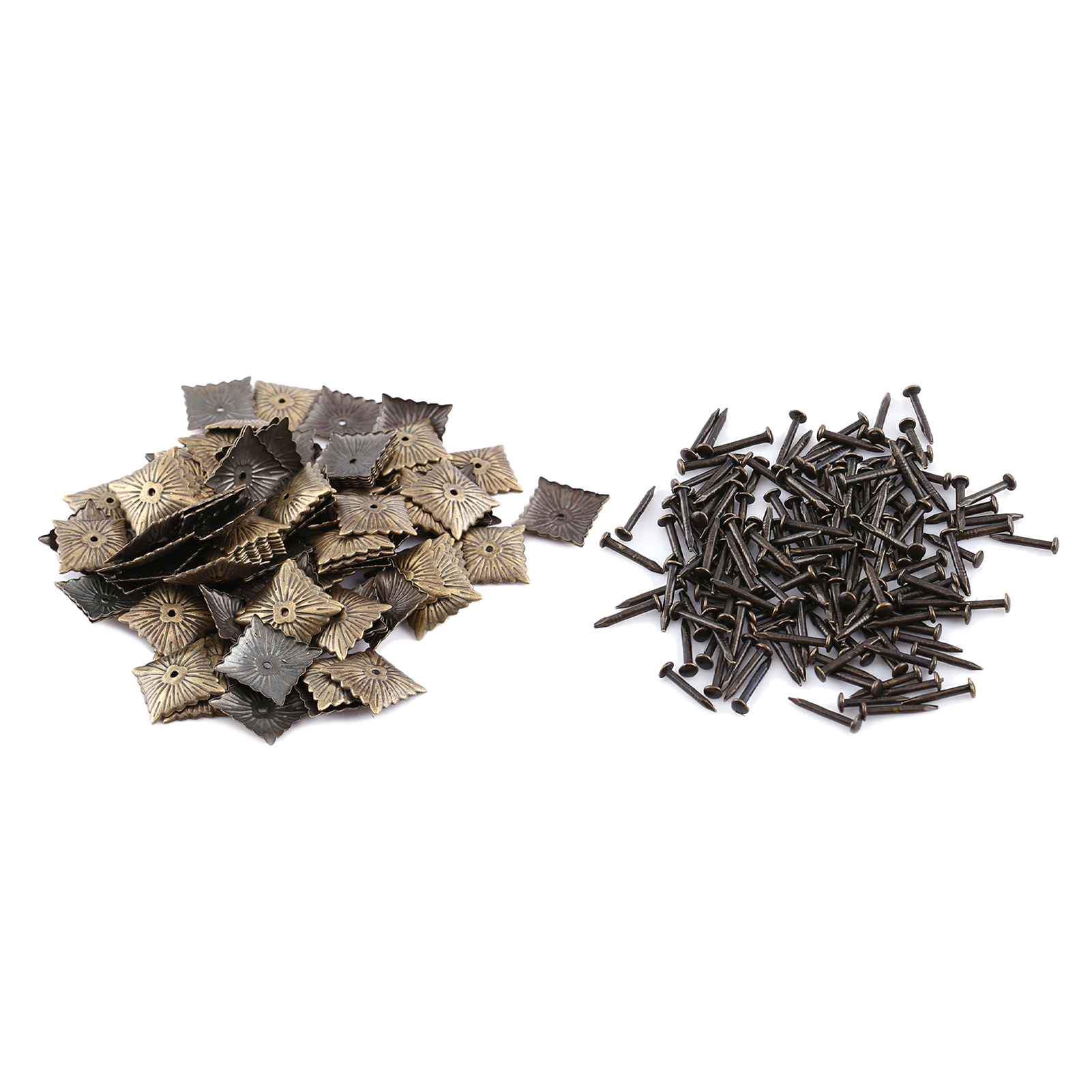 100 Antike Bronzene Polsternägel, Dekorative Metallnägel Für Möbel, Sofas, Schuhe, Türen