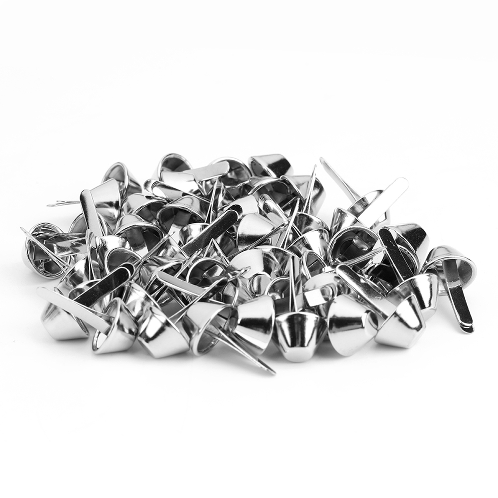 Packung Mit 50 Kegelförmigen Handtaschenfüßen, Lederhandwerksbedarf (nickel 10 Mm)