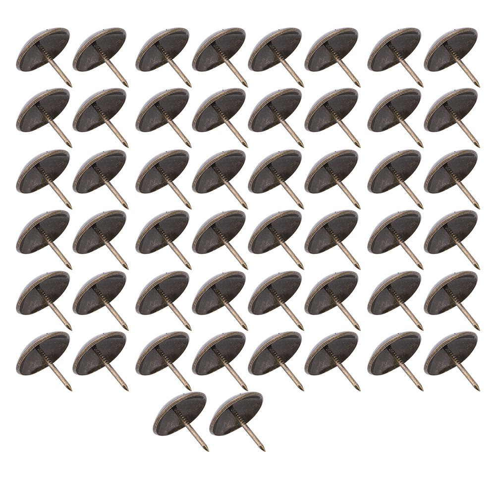 50 Dicke Polsternägel, Dekorative Reißnägel Mit Rundem Kopf, Beschläge (23x23mm)