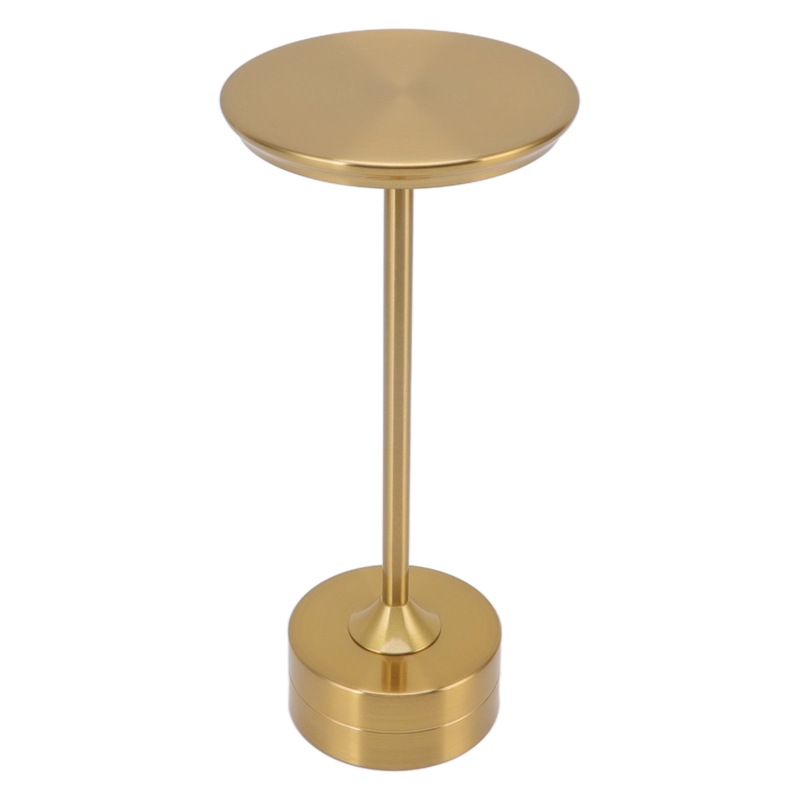 Wiederaufladbare Kabellose Tischlampe, 2000 Mah, 3 Helligkeitsstufen, Tragbar, Usb-c, Metall, Led, Gold