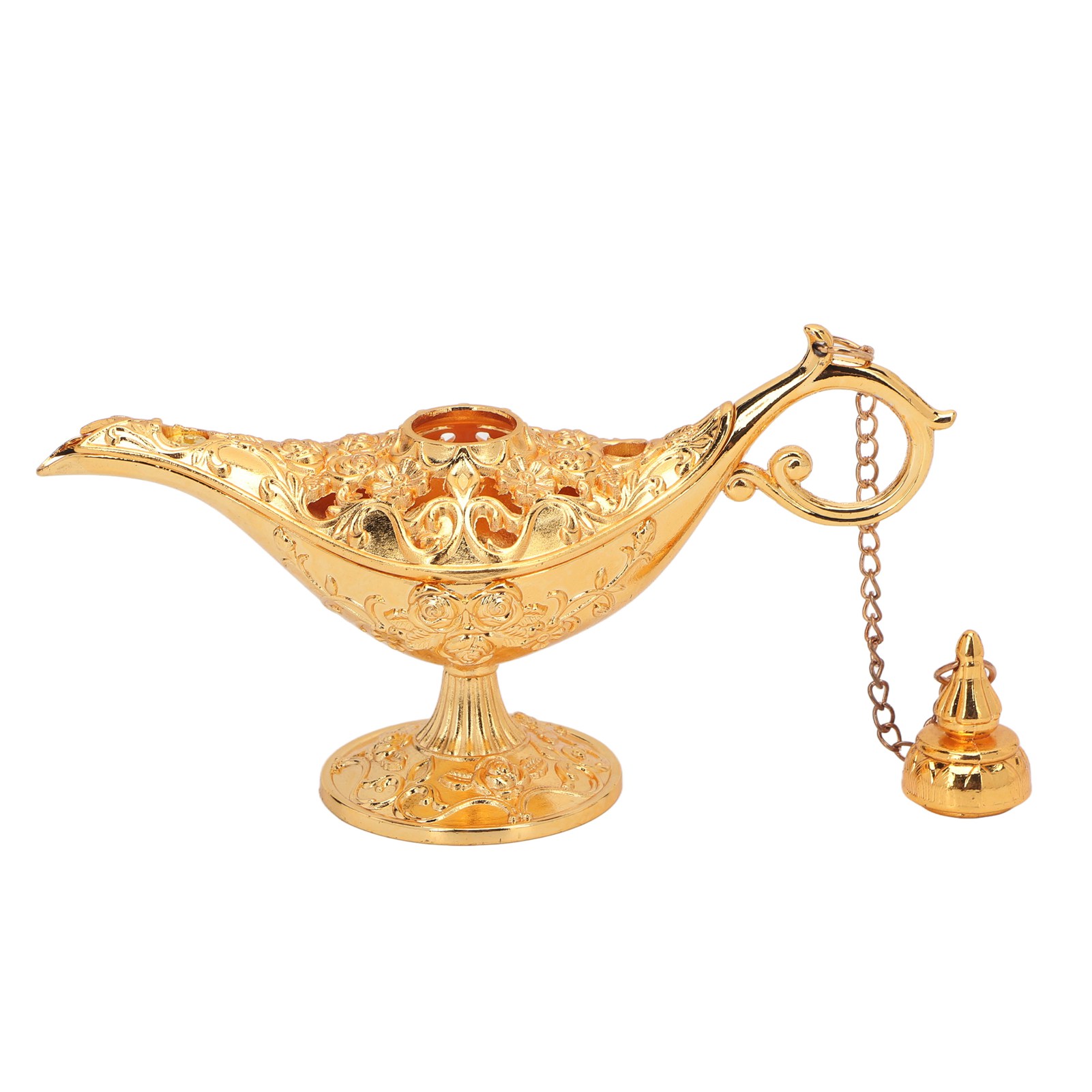 Vintage-lampe Mit Goldgeprägtem Blumenmotiv Aus Zinklegierung, 12 Cm, Für Schlafzimmer Oder Büro
