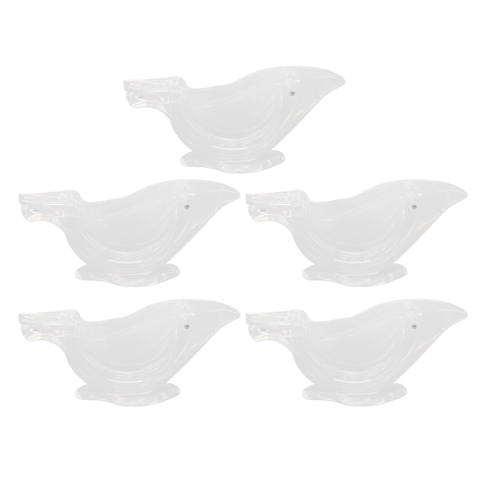 Manuelle Zitronenpresse In Vogelform, 5er-set, Tragbar Und Transparent, Ideal Für Zuhause, Restaurant Und Café.