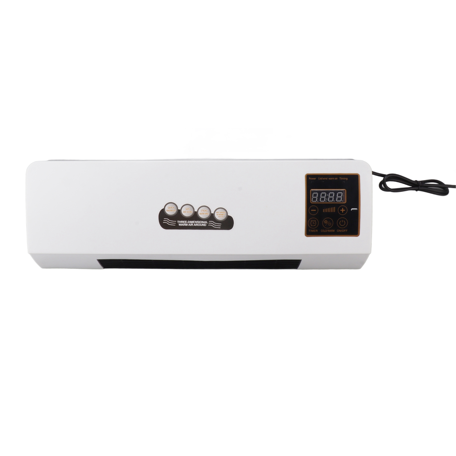 1800-w-elektroheizkörper Mit Fernbedienung, Kombinierter Wandheizkörper Und Ventilator, Leiser Betrieb, Timer, Für Zuhause Und Büro, 220 V