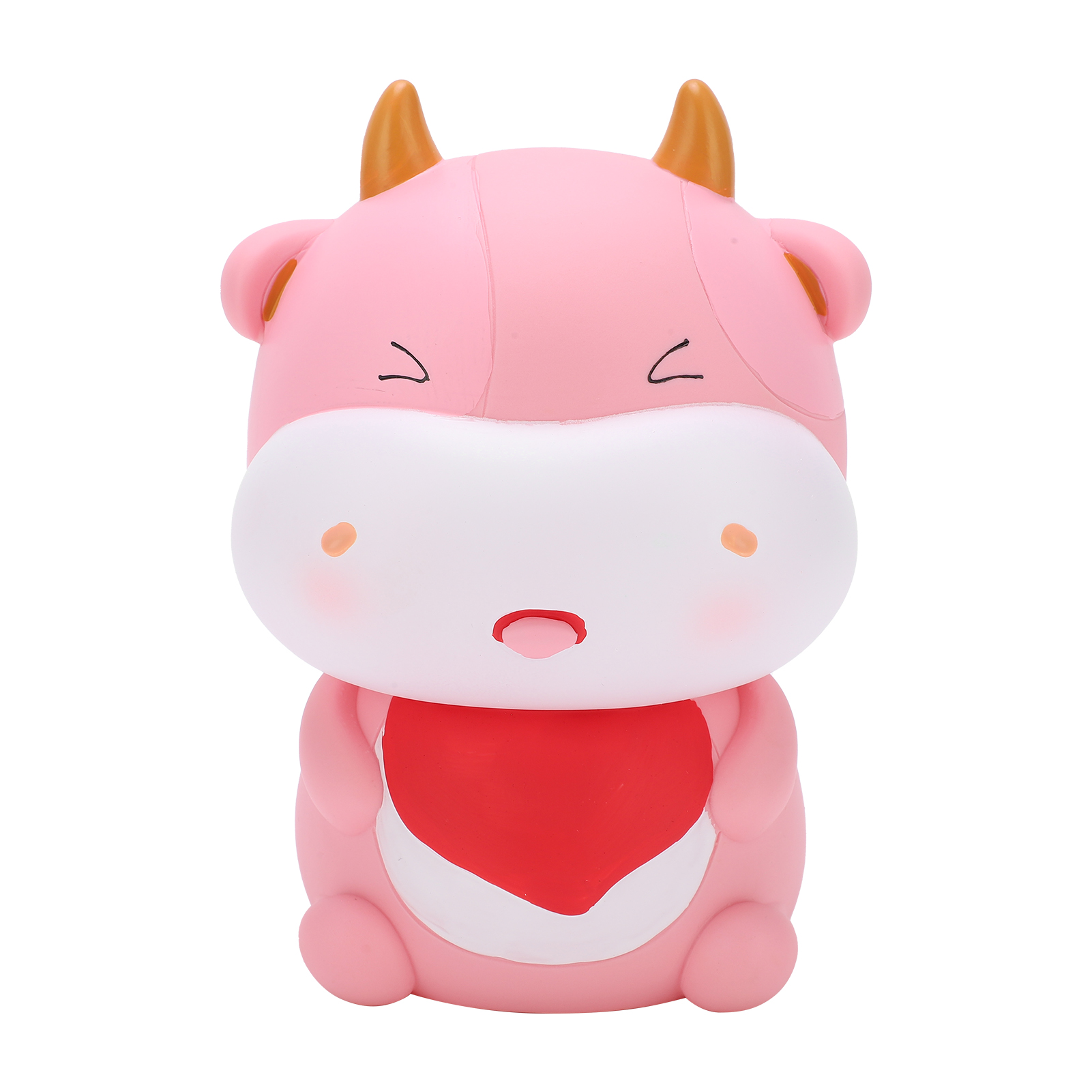 Niedliches Sparschwein In Kälberform Aus Robustem Vinyl Mit Detailreichen Verzierungen – Ideal Als Geschenk Oder Spielzeug Für Kinder.