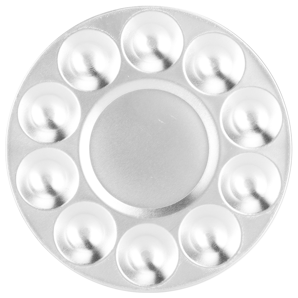 Aluminium-farbpalette Mit 10 Bechern, Töpfertablett, Kreatives Kunstwerkzeug, Bastelset.