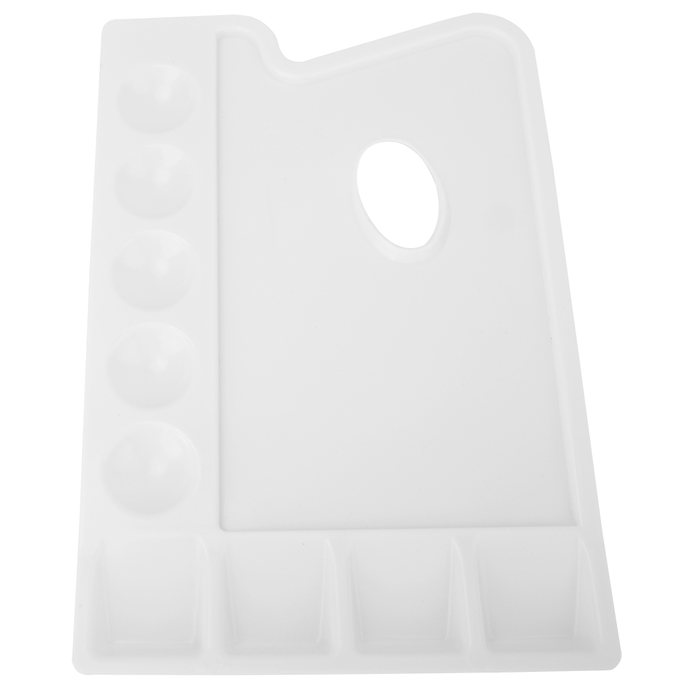 Dicke, Rechteckige Pvc-farbpalette, Näpfchen Für Aquarell- Und Acrylfarben, Farbmischkasten