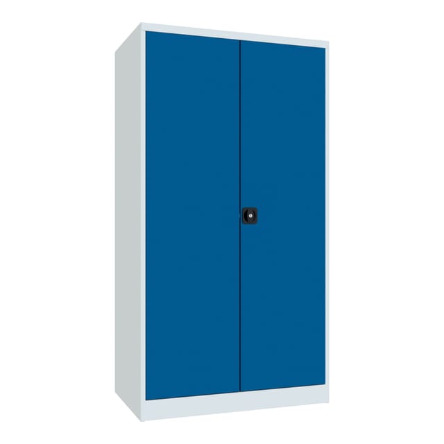 Pavoy Schwerlastschrank, 3 Fachböden a 200 kg, 4 Schubladen, Ral 7035/5010