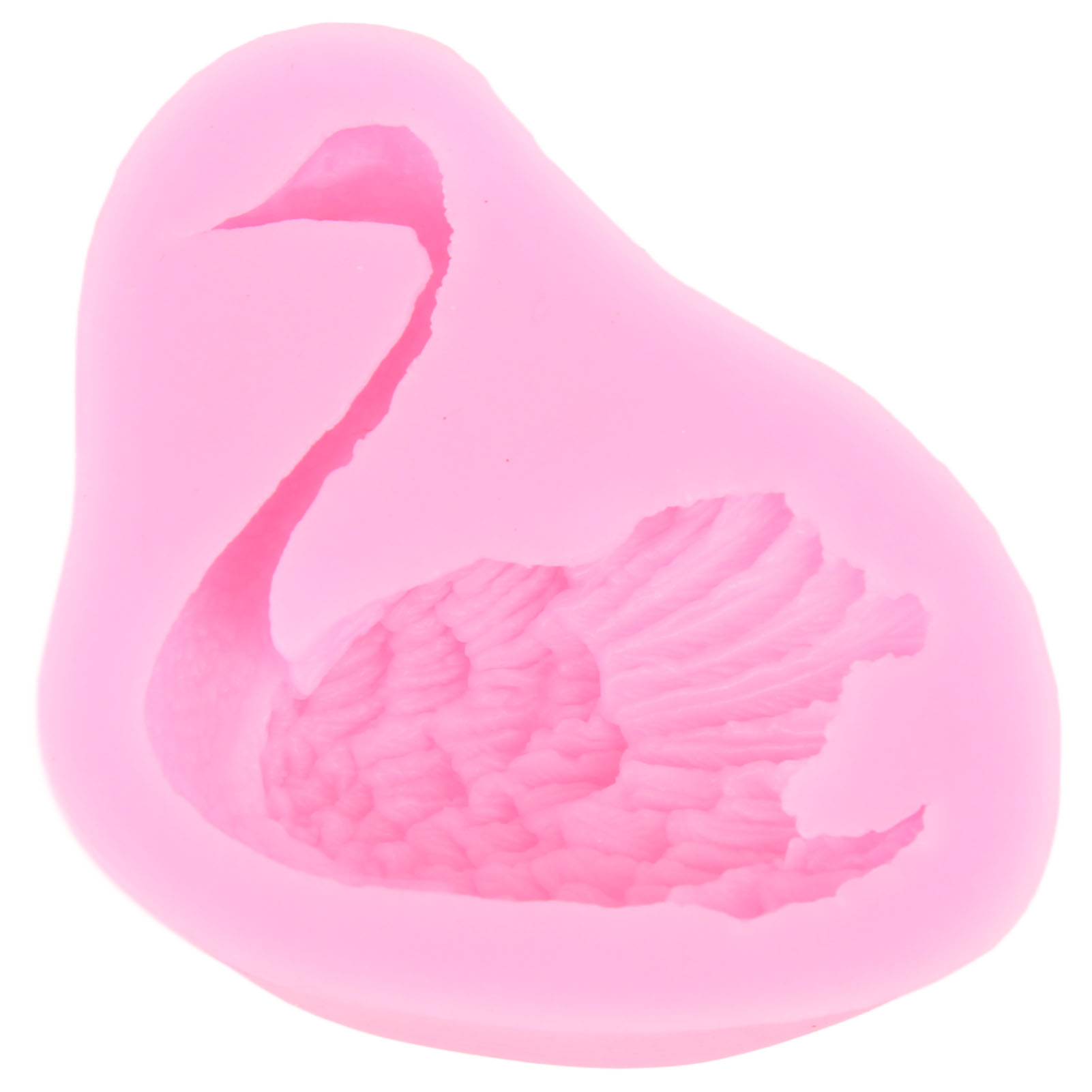 3d-schwanen-silikonform Für Fondant, 5er-set, Leicht Zu Lösen, Wiederverwendbar Für Schokolade, Süßigkeiten, Seife