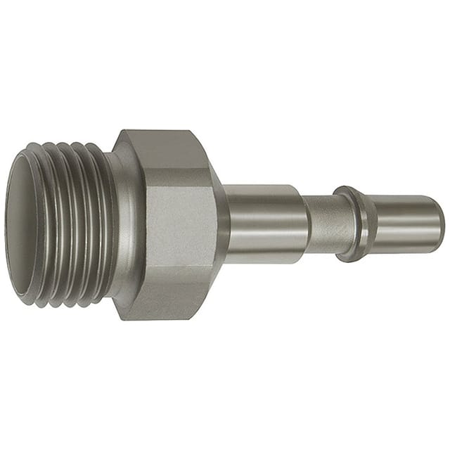Riegler Nippel für Kupplungen NW 6, ISO 6150 C, Edelstahl, G 1/4 AG