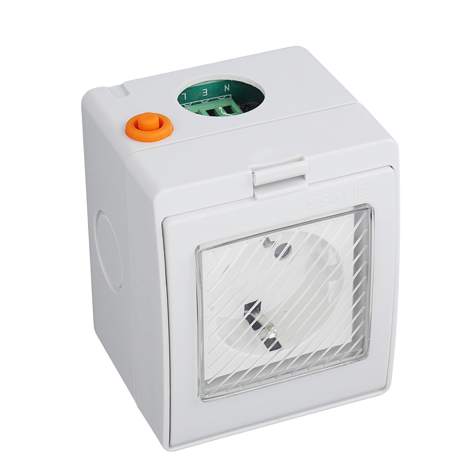 Intelligente Wlan-steckdose, Ip55 Wasserdicht (abs/pc), Fernsteuerung Per App Für Bad Und Außenbereich, 100–240 V, 16 A, Sn55 Sr (deutscher Stecker)