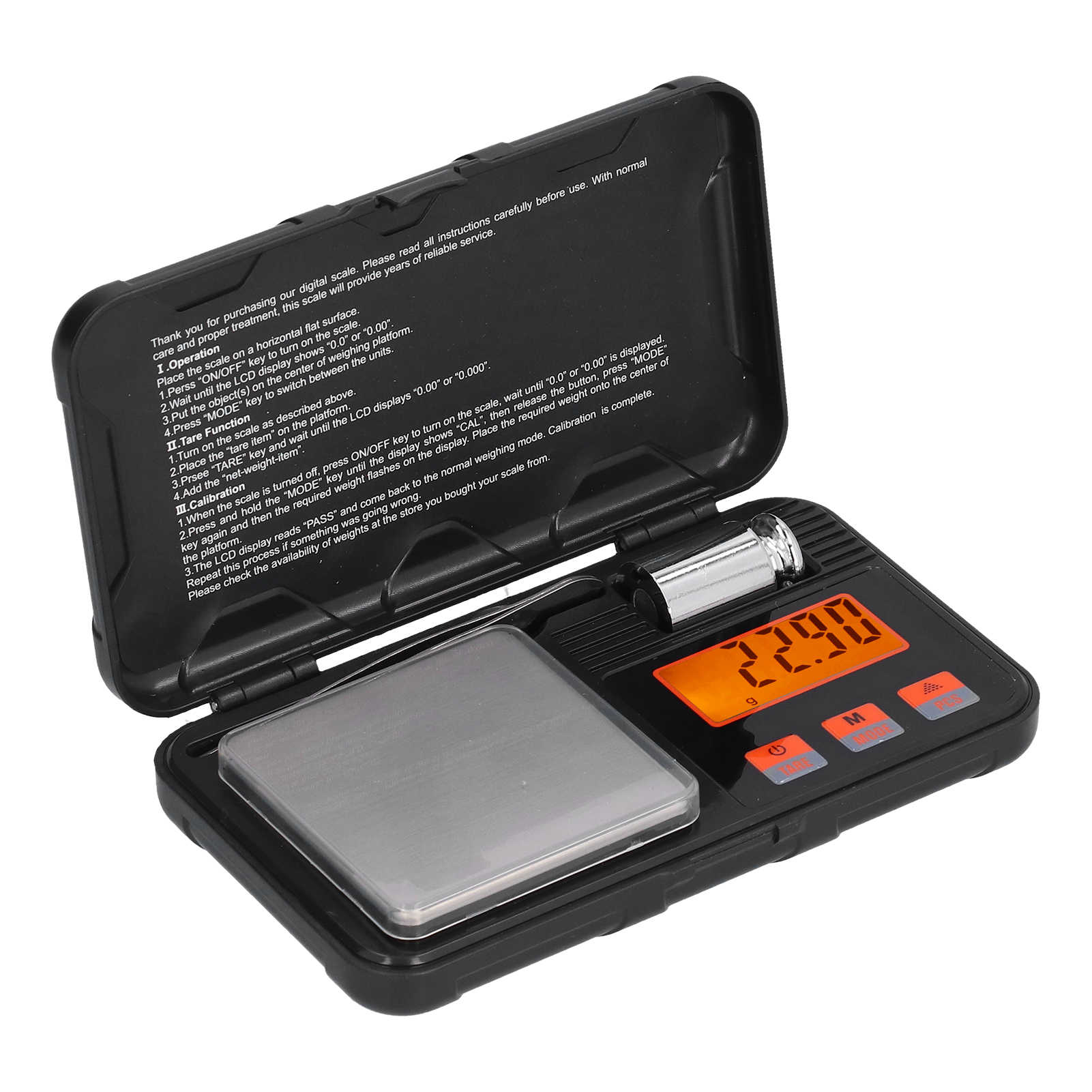 Elektronische Taschenwaage Für Schmuck, Digitales Lcd-display, Hohe Präzision, Küchenwaage Zum Kochen Und Backen