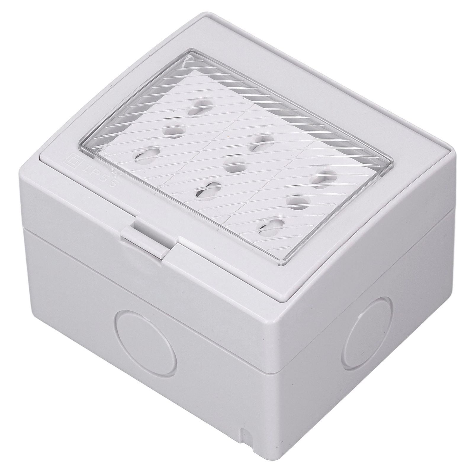 Ip55-wasserdichte Wandsteckdose, Feuerfestes Und Staubdichtes Gehäuse, 3 Außensteckdosen Für Italienische Stecker 110–250 V