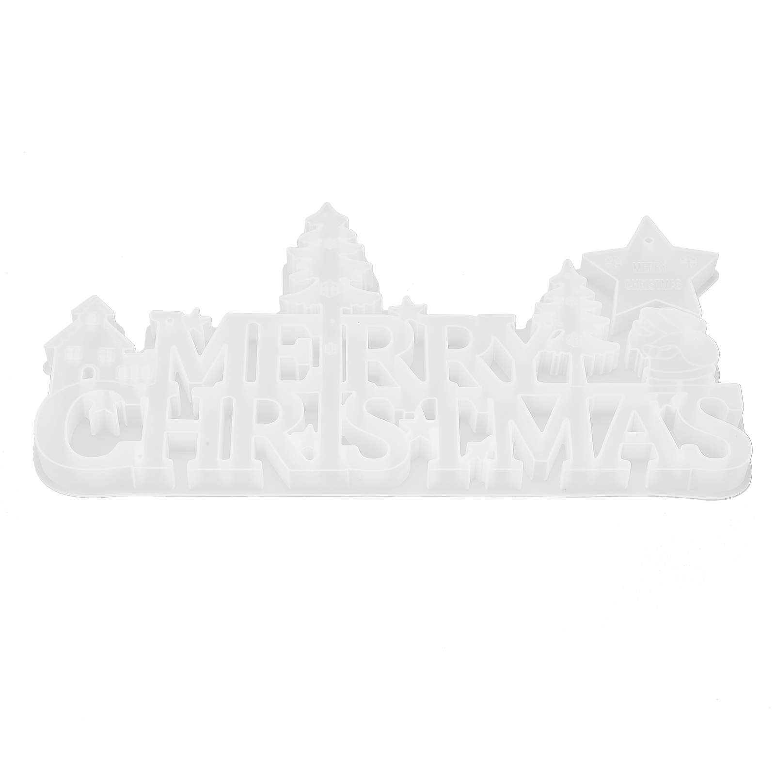 3d-buchstabenform Aus Silikon, Leicht Zu Reinigen, Wiederverwendbar, Aus Unbedenklichem Material, Für Weihnachtsdekorationen Und Geschenke