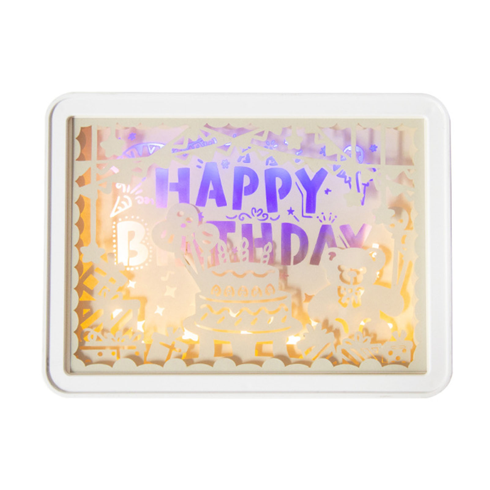 3d-papierschnittlampe, Sanftes Warmes Licht, Romantisch, Usb- Oder Batteriebetrieben, Handgefertigte Skulptur Für Schlafzimmer, Büro, Party, Typ 4 (manueller Schalter)