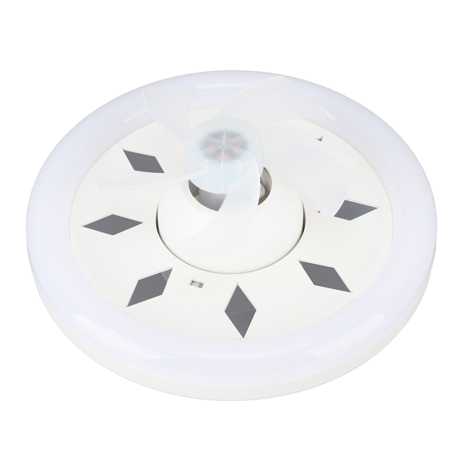 60-w-deckenventilator (30 Cm) Mit Dimmbarer E27-led-leuchte, 3-stufiger Fernbedienung, 5 Um 360° Drehbaren Flügeln, 85–265 V Spannung