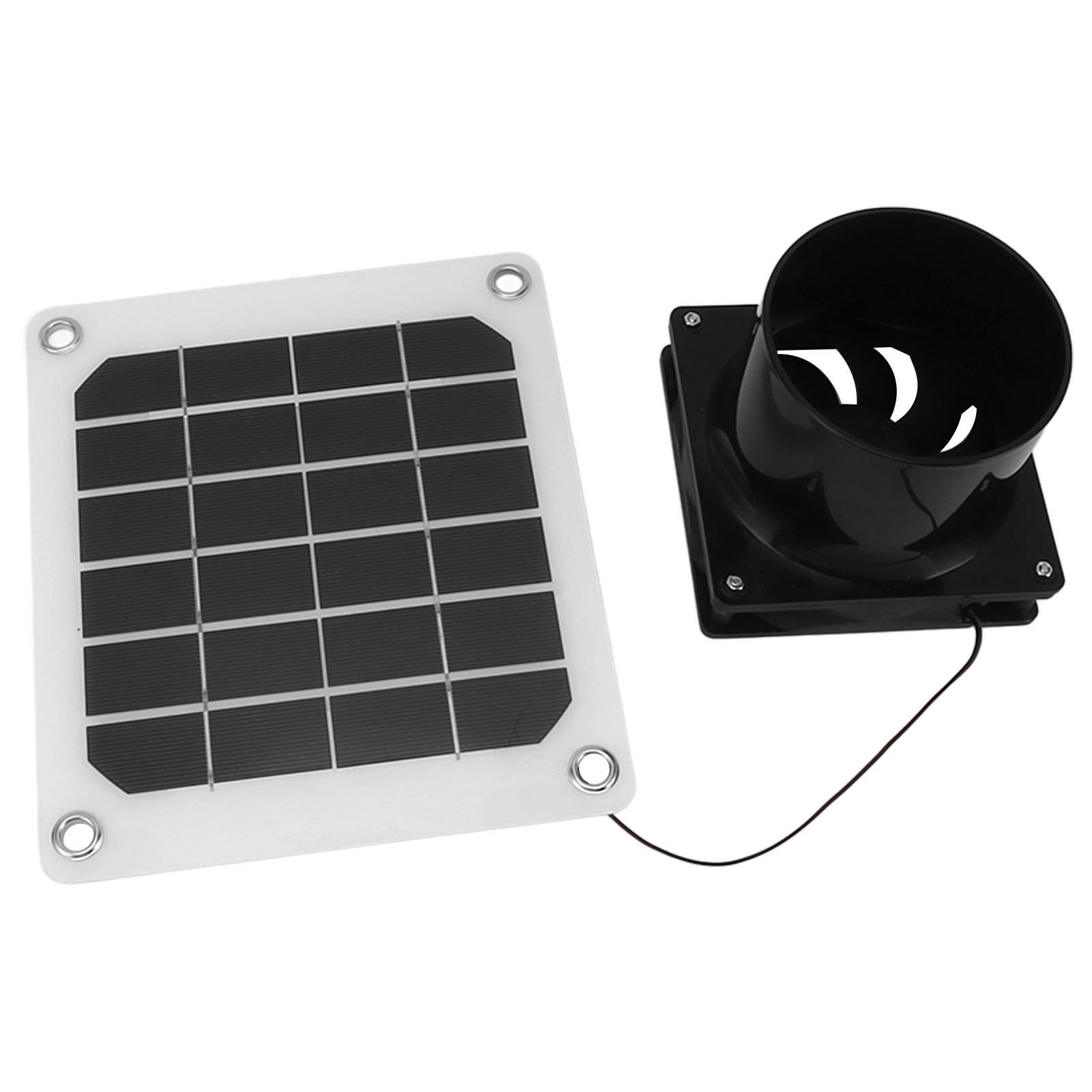 20-w-solarventilator Mit Panel Und Schutznetz, 15 Cm Tragbar Für Hühnerstall
